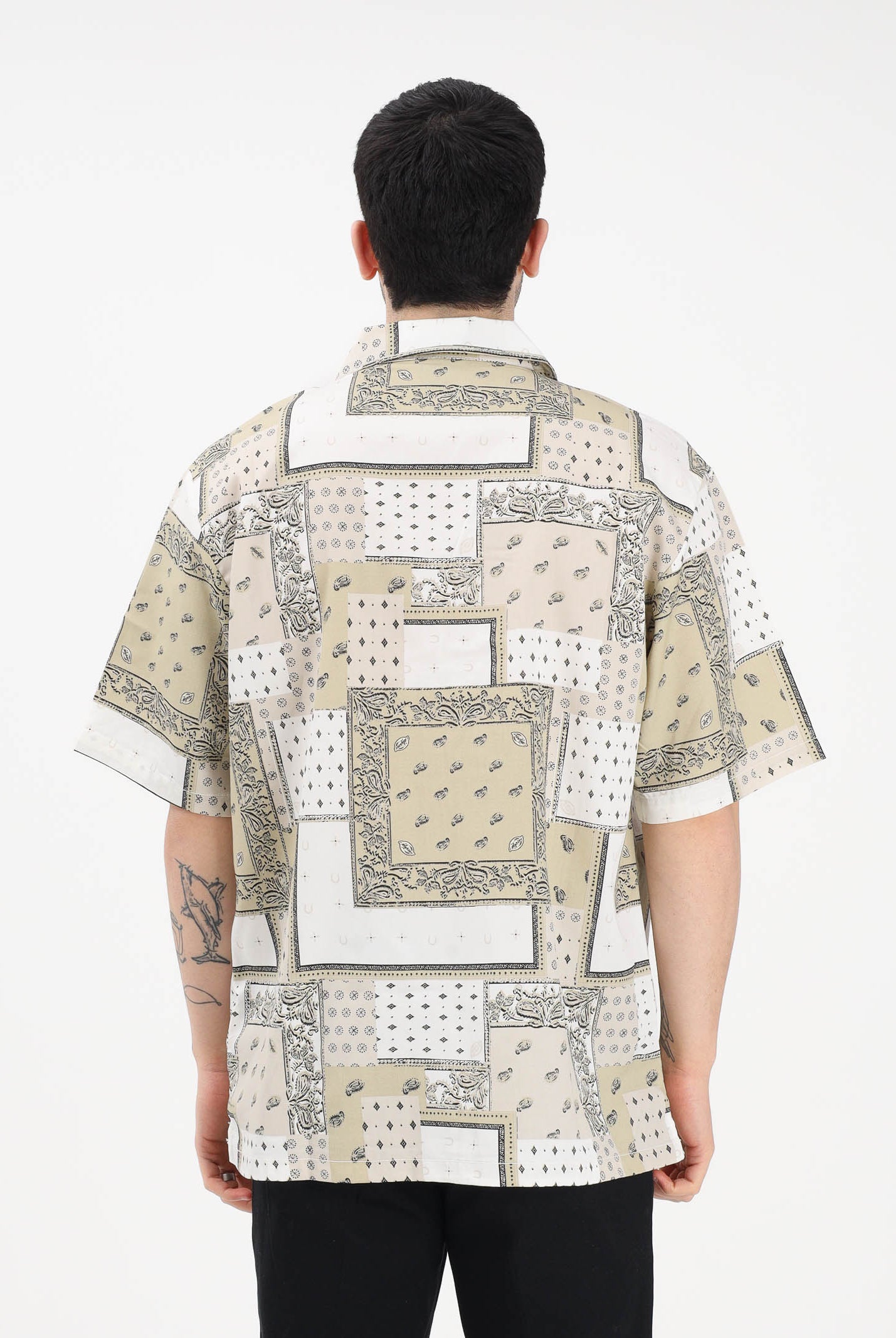 DICKIES Camicia a manica corta Glandorf panna e beige da uomo DK0A889TC481 . DIckies