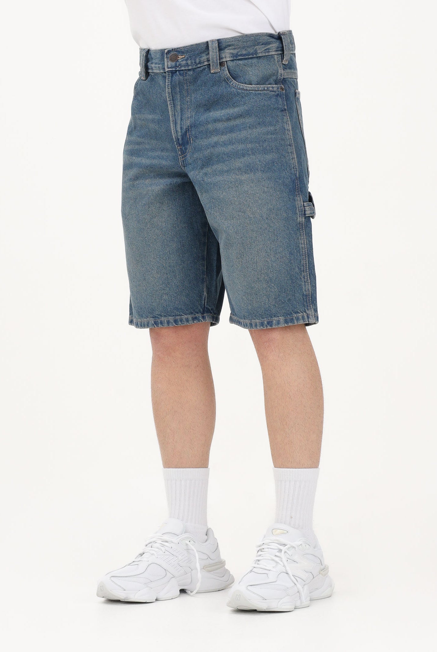 DICKIES Shorts 993 11-Inch Carpenter in denim medio da uomo DK0A88FCL231 . DIckies