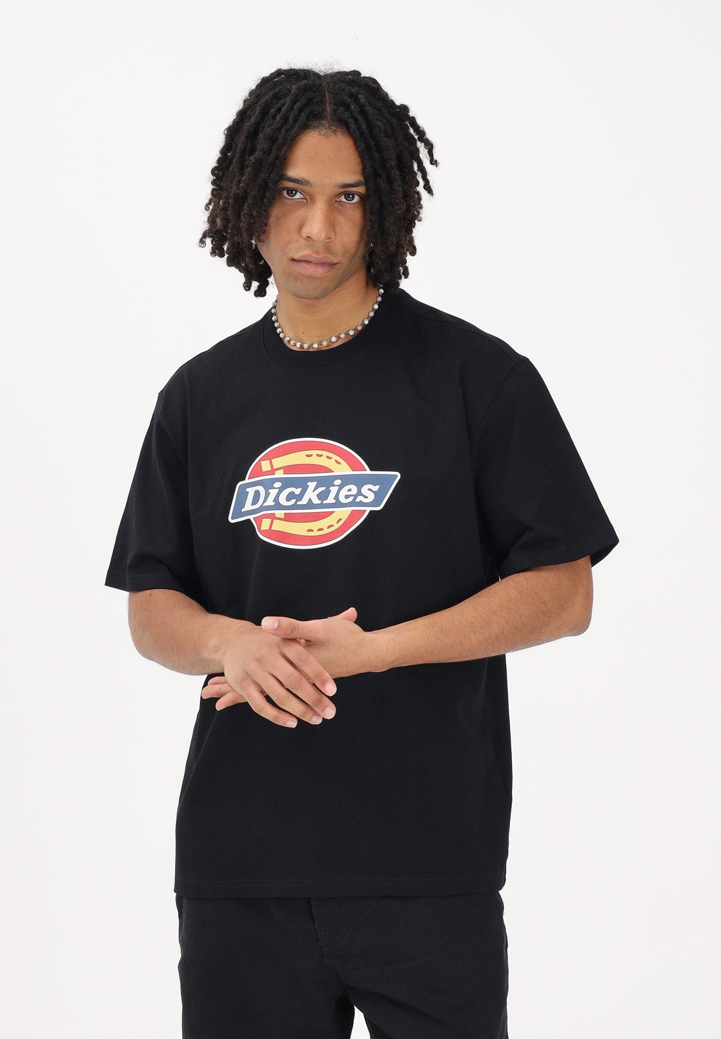 DICKIES T-shirt a manica corta Icon nera da uomo DK0A88FGBLK1 . DIckies