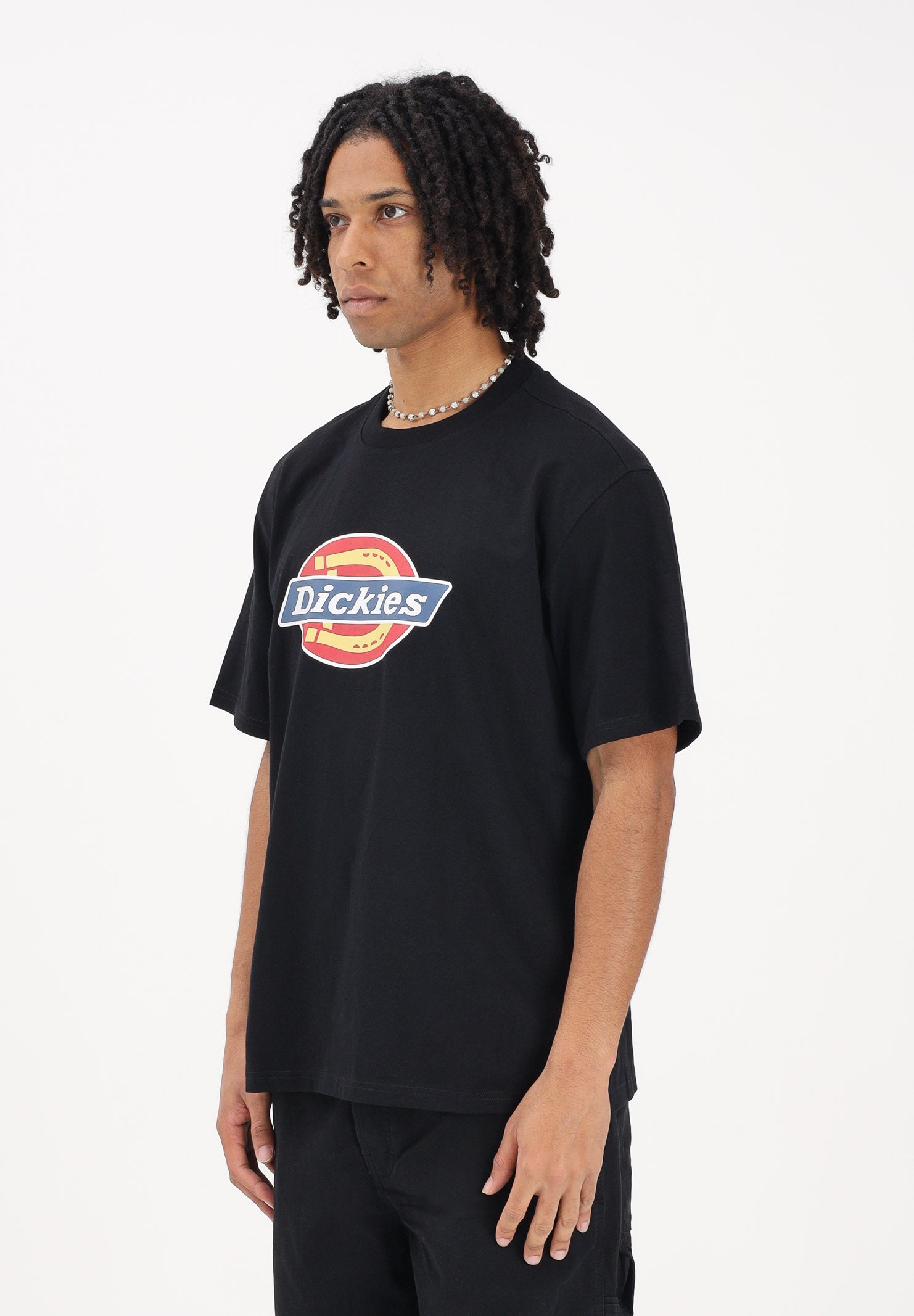 DICKIES T-shirt a manica corta Icon nera da uomo DK0A88FGBLK1 . DIckies