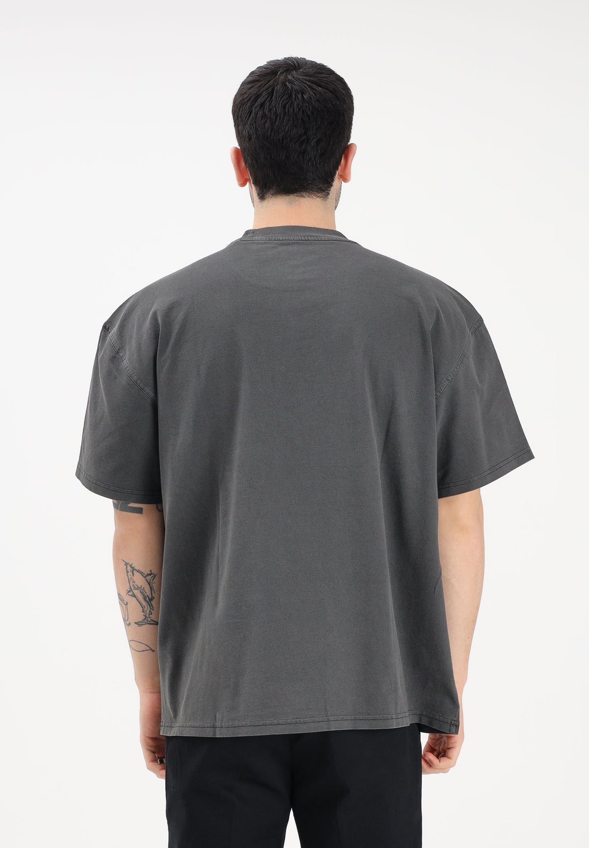 DICKIES T-shirt a manica corta Plainville grigia da uomo DK0A88GNBLK1 . DIckies