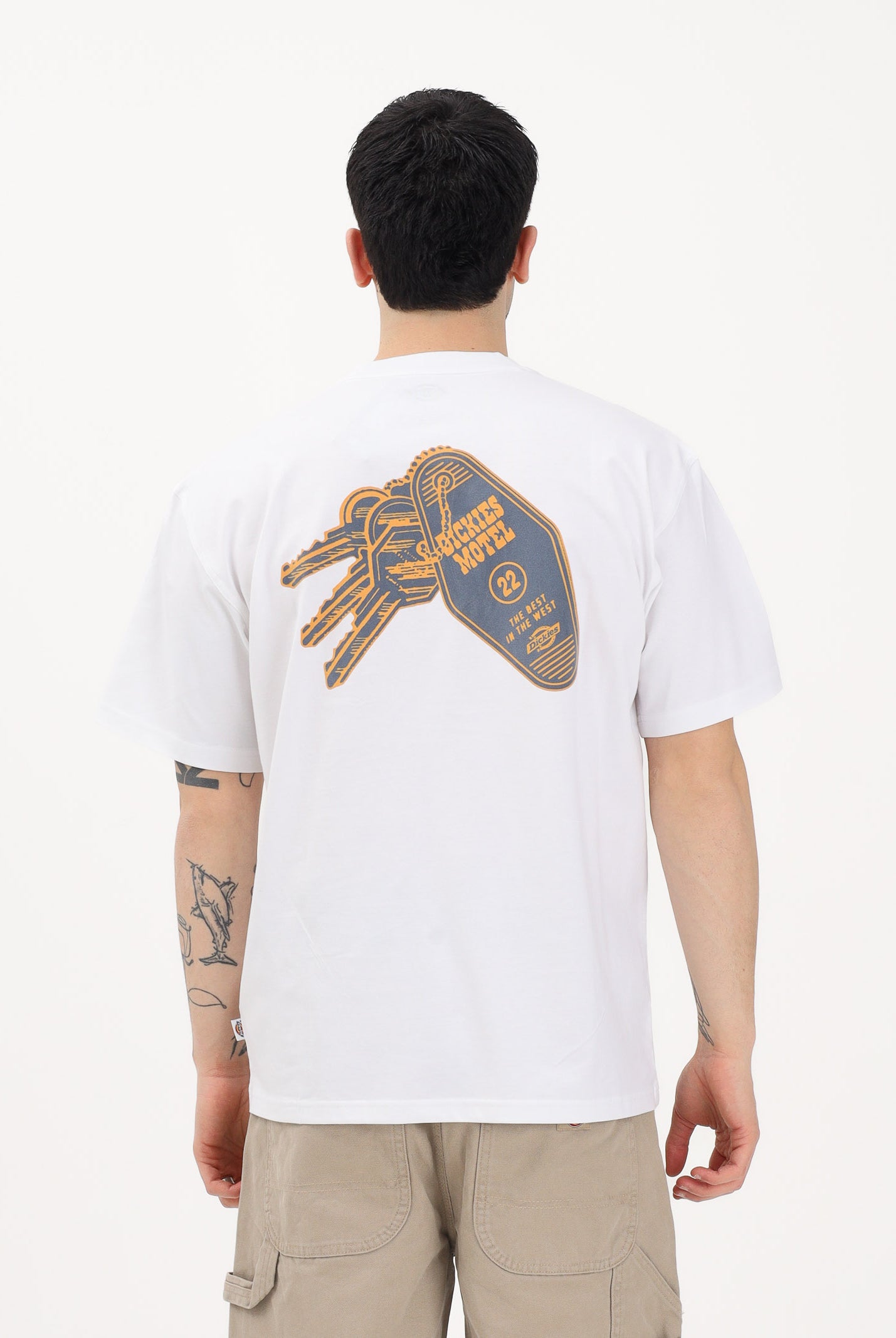 DICKIES T-shirt a manica corta Plain City bianca da uomo DK0A88JI0WH1 . DIckies