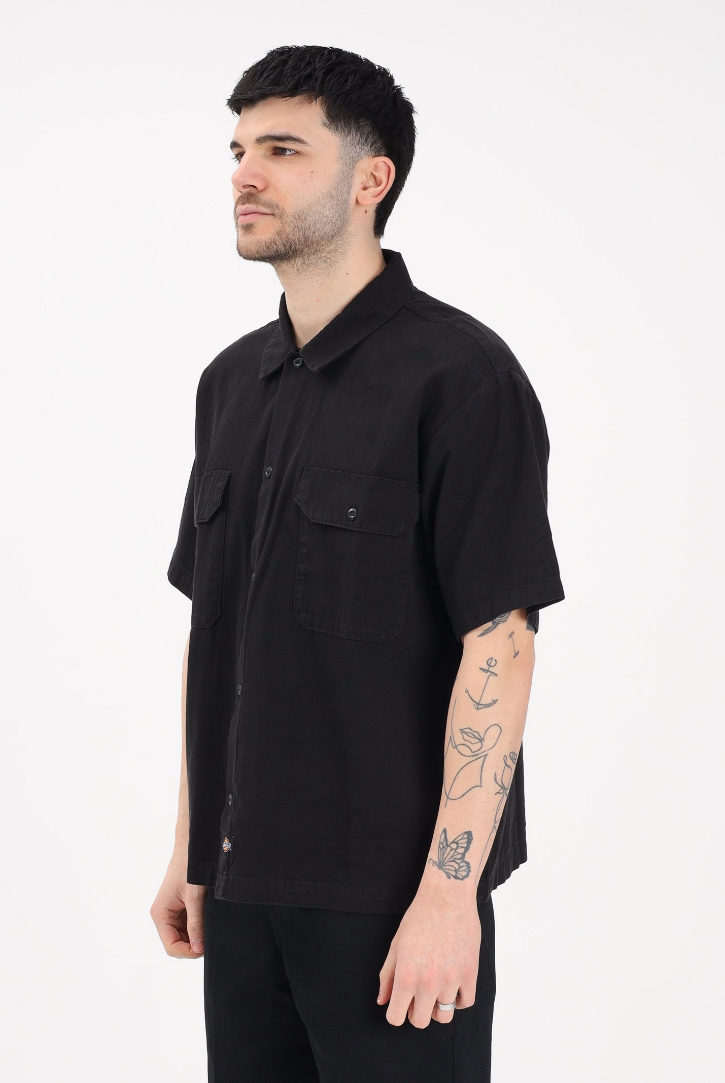 DICKIES Camicia a manica corta Unionville nera da uomo DK0A88N9BLK1 . DIckies