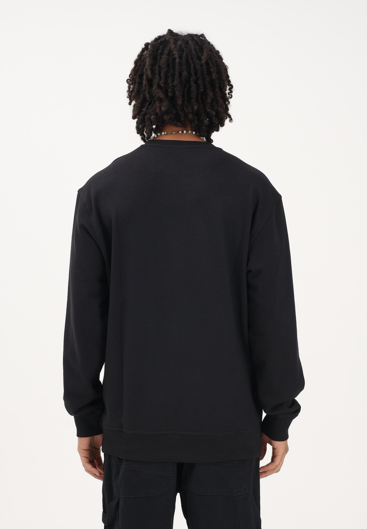 DICKIES Felpa girocollo Loretto nera da uomo DK0A88OCBLK1 . DIckies