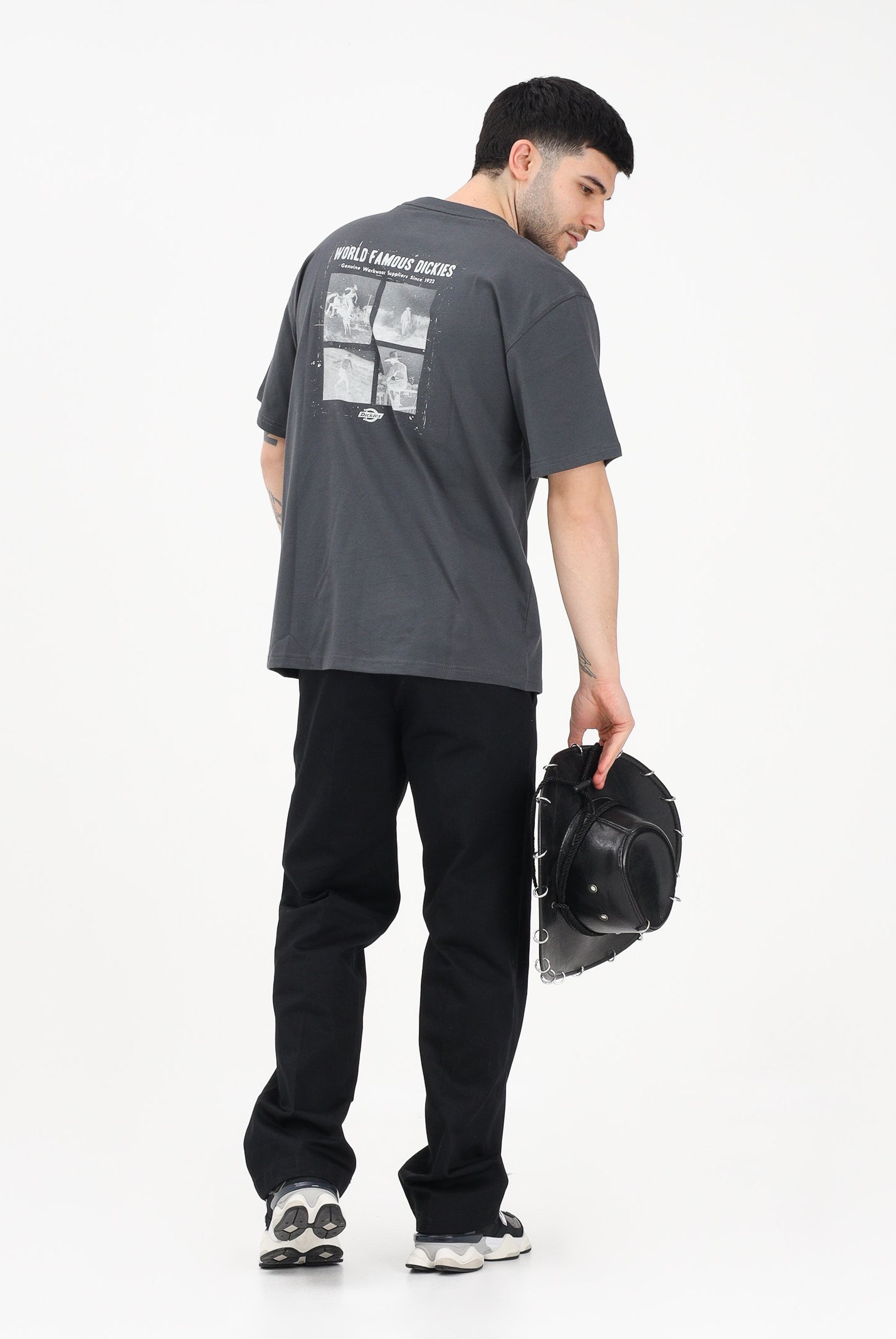 DICKIES T-shirt a manica corta Wolfhurst grigia da uomo DK0A88QOCH01 . DIckies