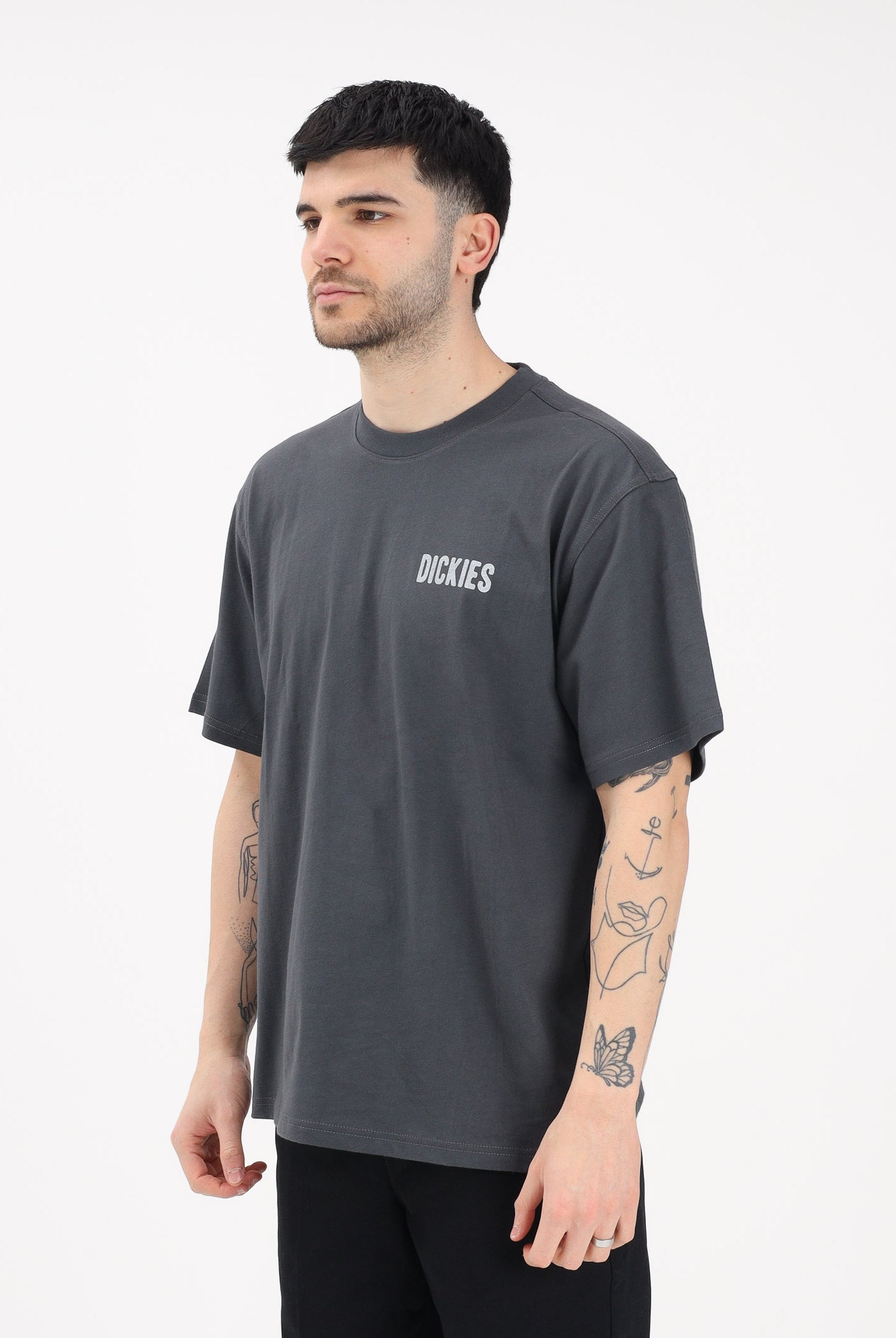 DICKIES T-shirt a manica corta Wolfhurst grigia da uomo DK0A88QOCH01 . DIckies