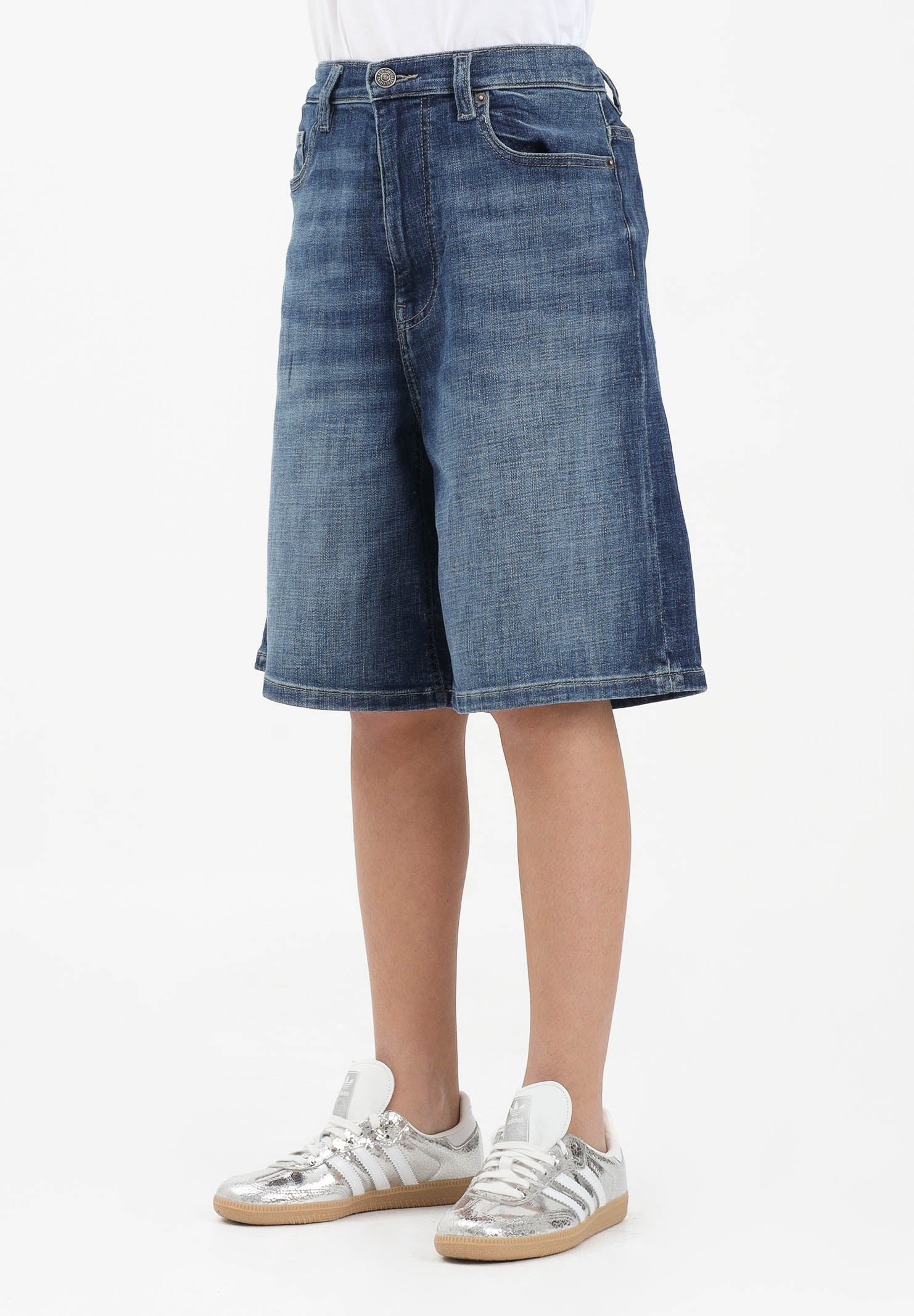 DIESEL Bermuda in denim medio per donna, ragazzi e bambini J02548KXBSC K01 DIESEL
