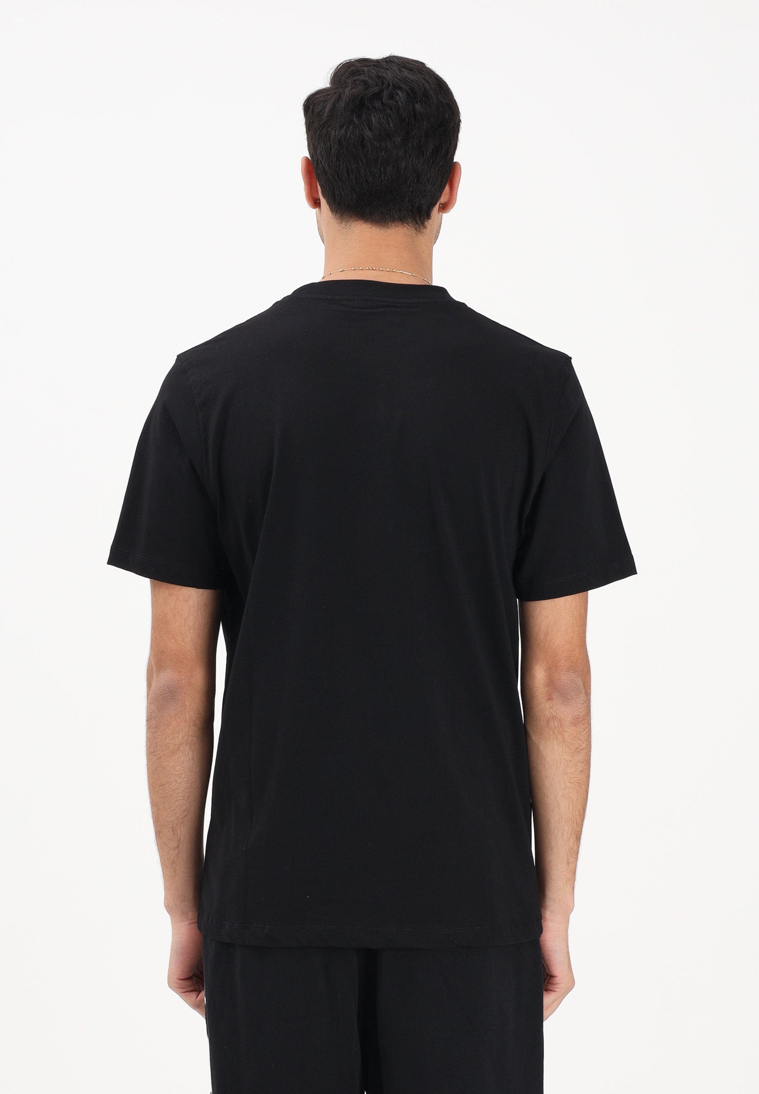 DISCLAIMER T-shirt a manica corta nera da uomo con lettering logo 26EDS55434 NE DISCLAIMER