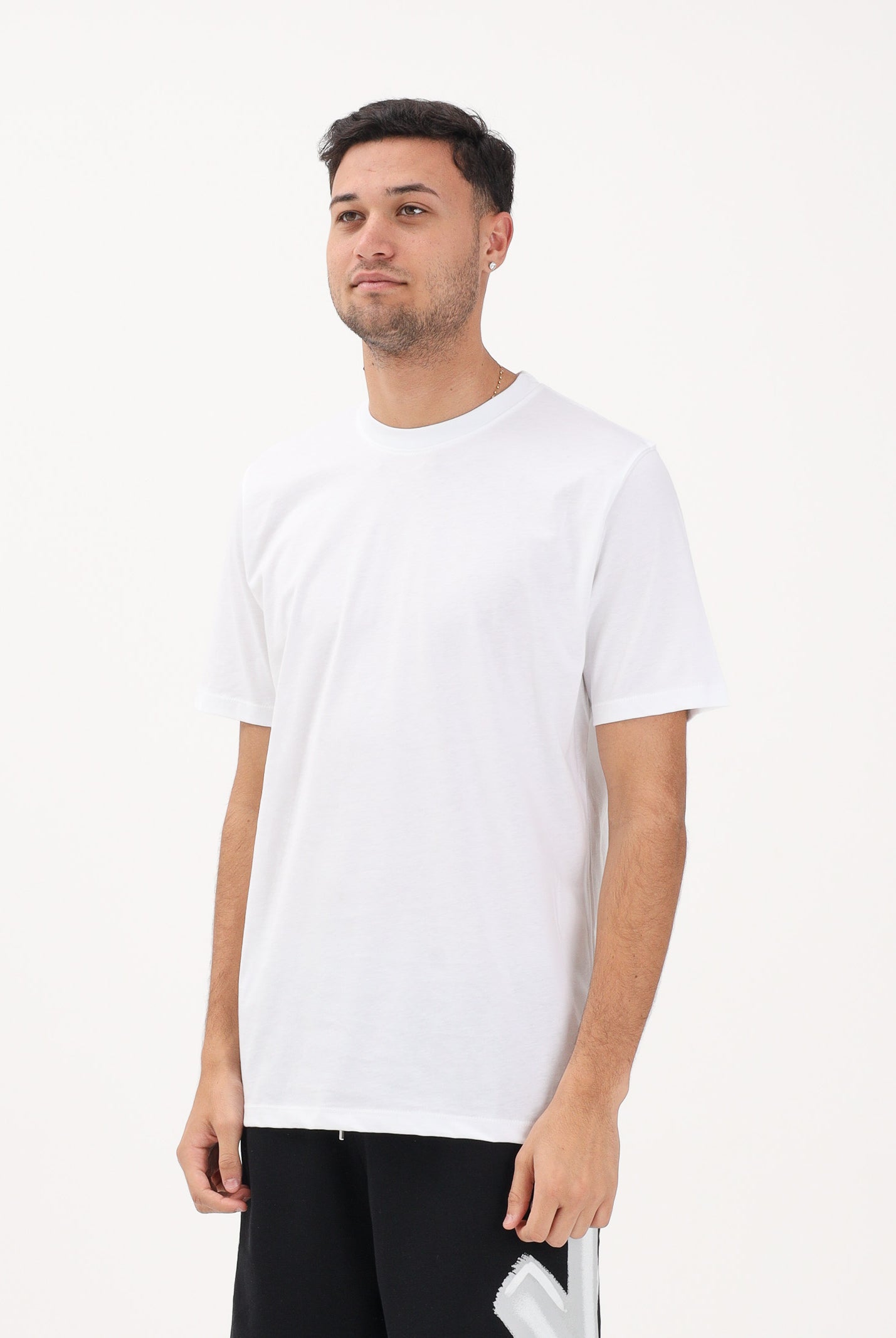 DISCLAIMER T-shirt a manica corta bianca da uomo con stampa sul retro 26EDS55535 BI DISCLAIMER