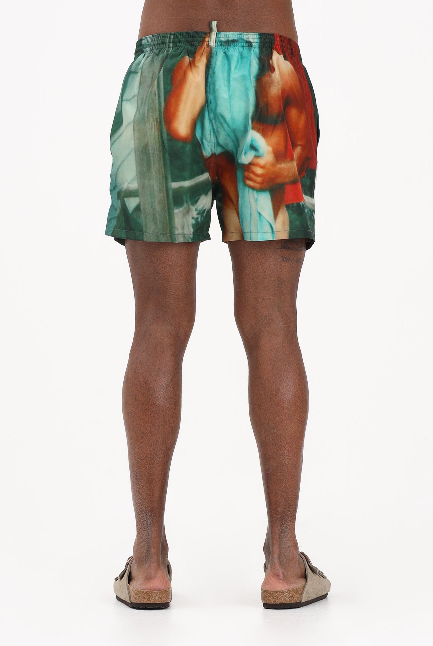 DSQUARED2 Shorts mare multicolore da uomo con stampa fotografica all-over D7B626770 998 DSQUARED2