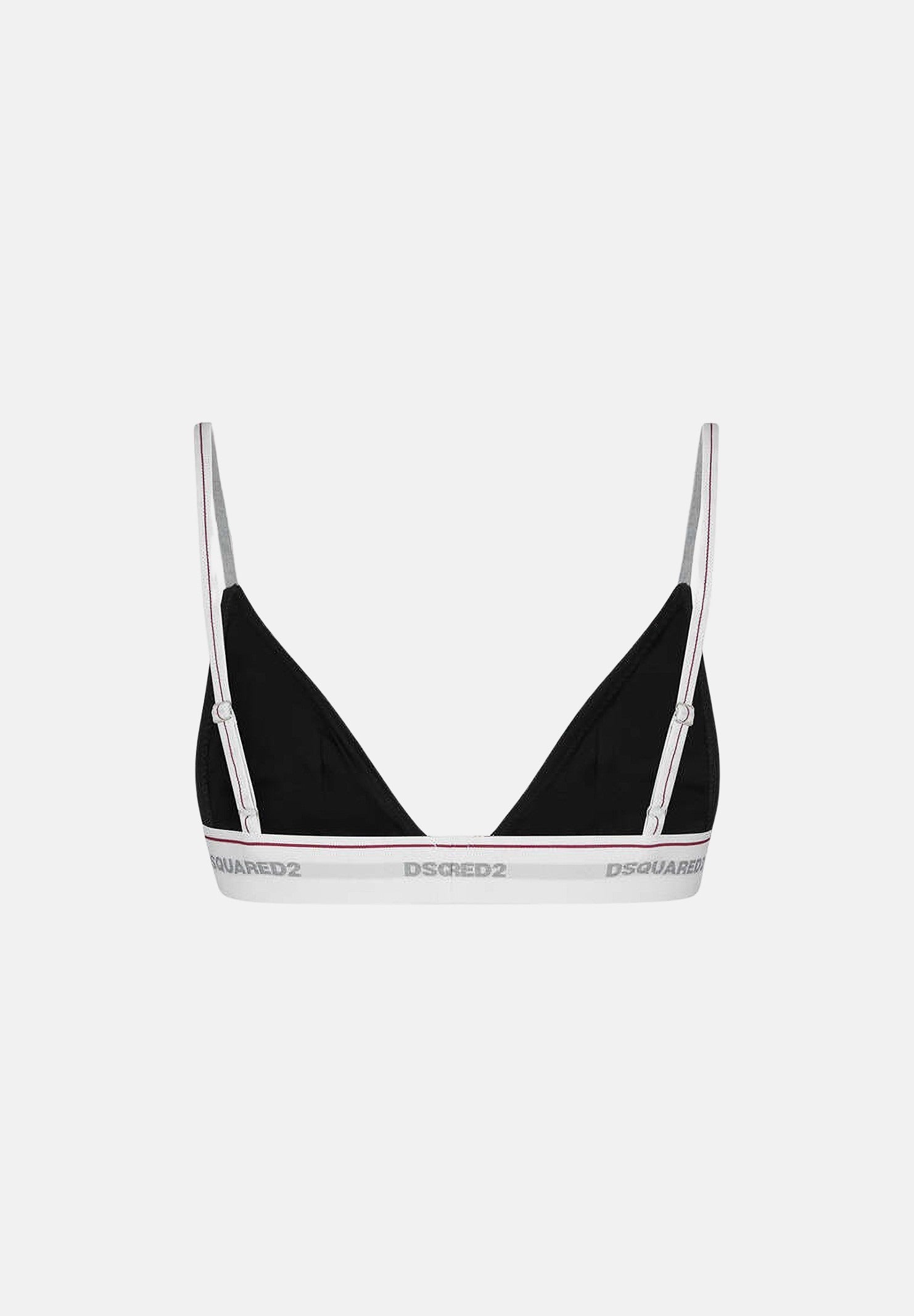 DSQUARED2 Reggiseno a triangolo nero da donna con logo D8R105790 010 DSQUARED2