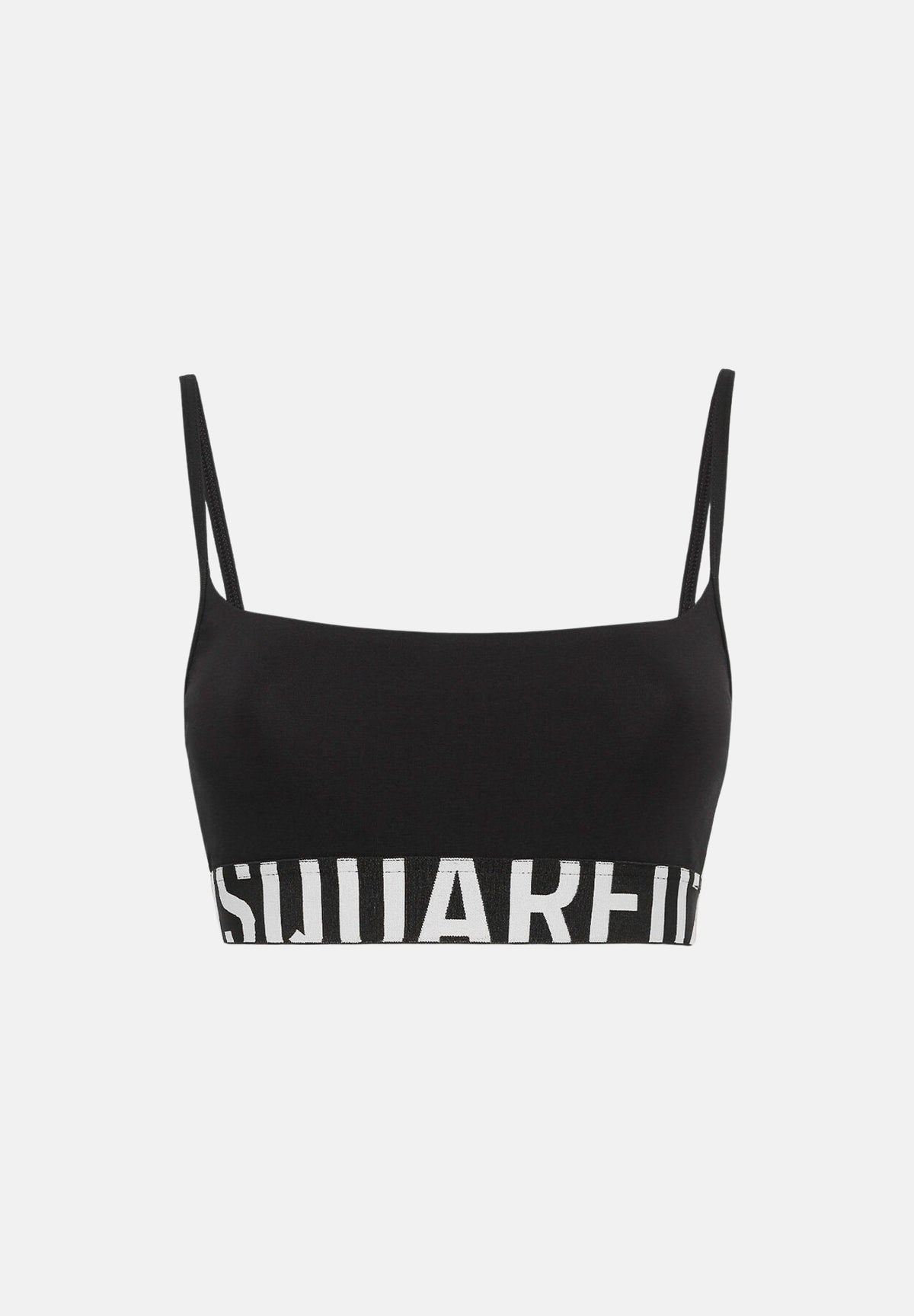DSQUARED2 Bralette nera da donna con logo D8RG35860 010 DSQUARED2