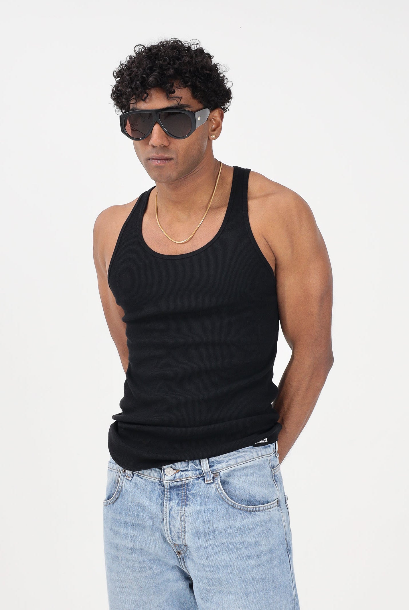 DSQUARED2 Canotta nera da uomo D9D216270 001 DSQUARED2