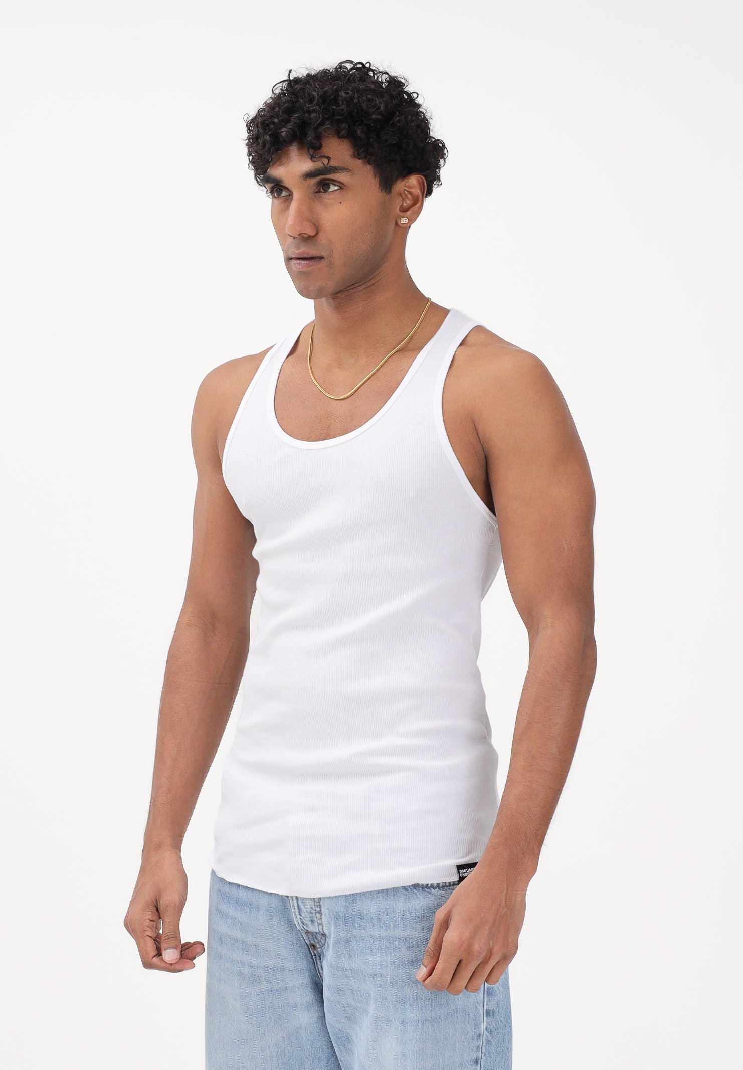 DSQUARED2 Canotta bianca da uomo D9D216270 100 DSQUARED2