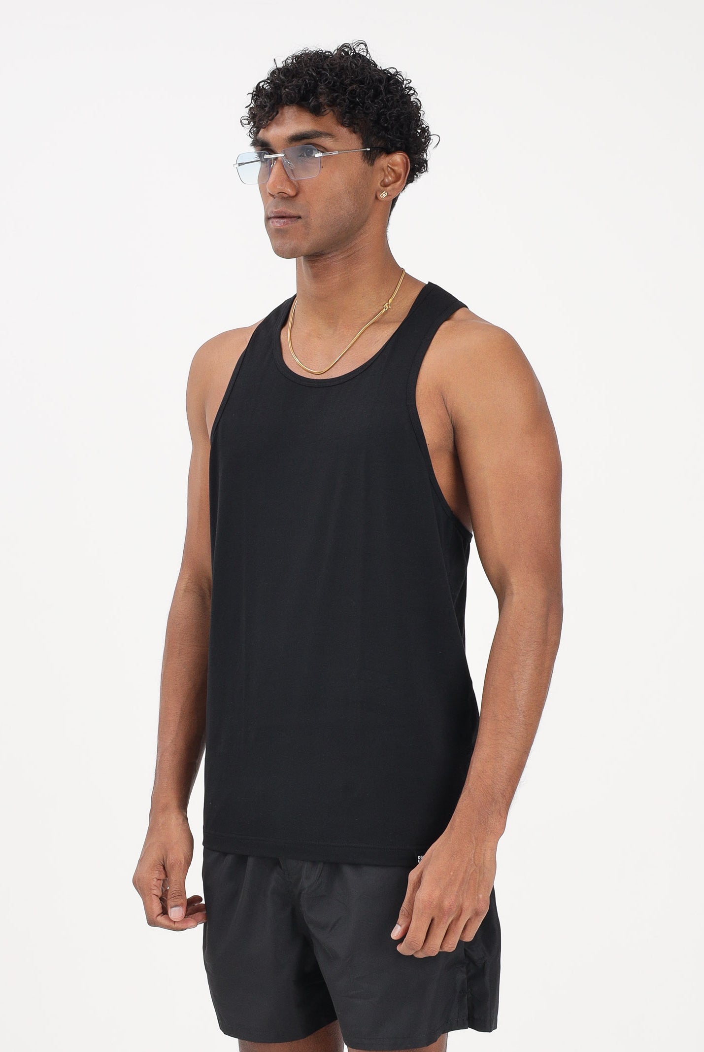 DSQUARED2 Canotta nera da uomo con logo sul retro D9D446190 010 DSQUARED2