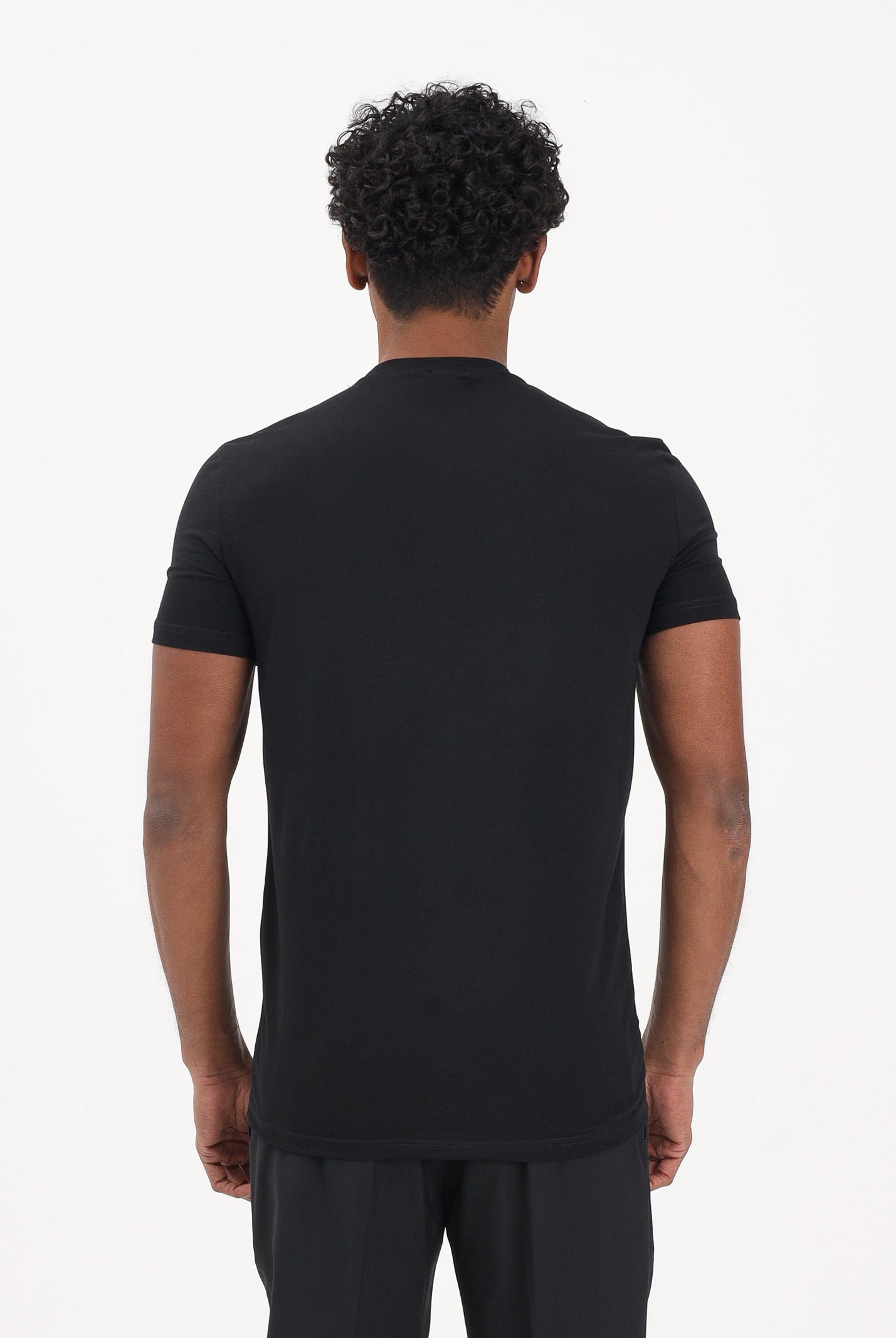 DSQUARED2 T-shirt a manica corta nera da uomo con logo DCX290070 001 DSQUARED2
