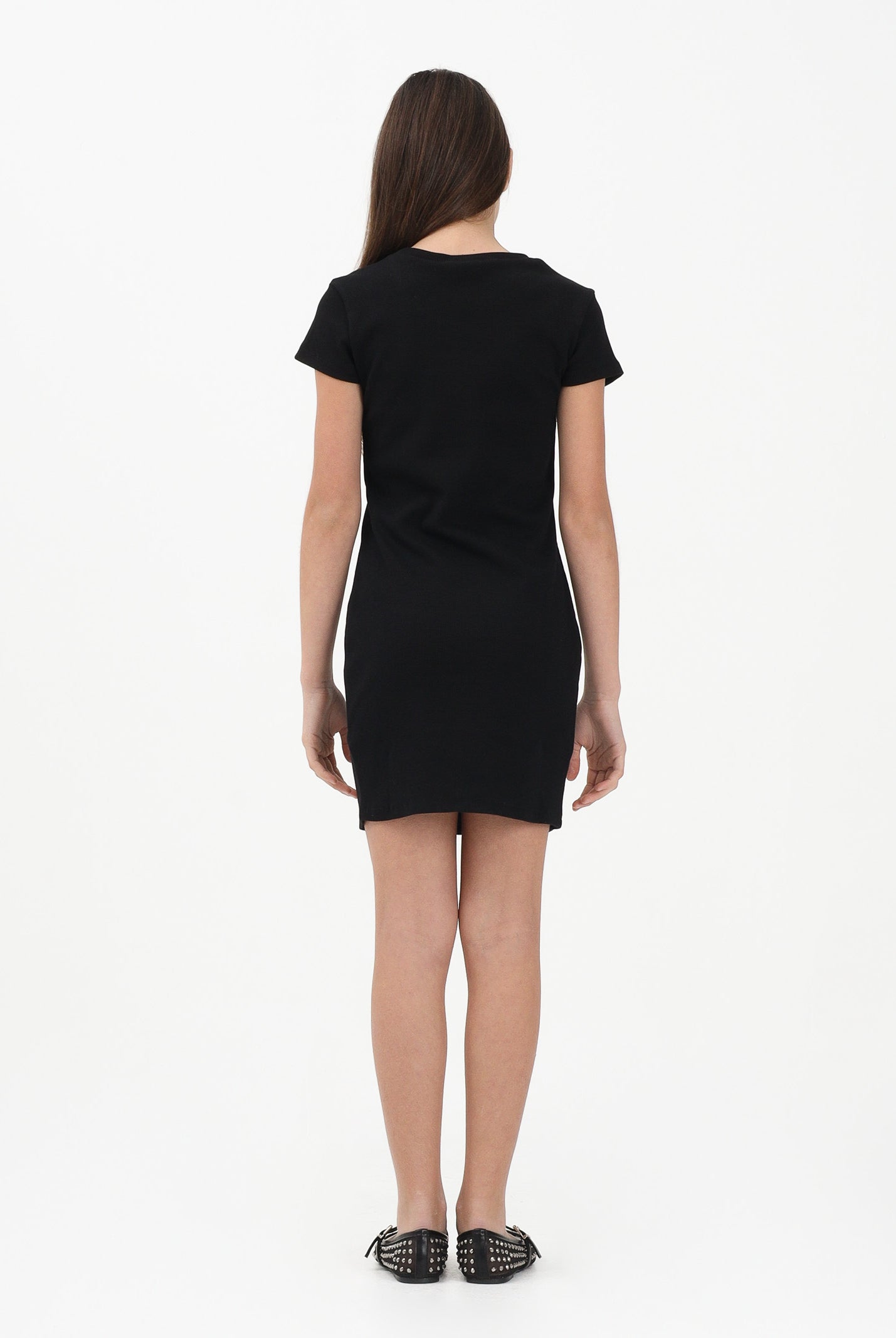 DSQUARED2 Abito corto nero per donna, ragazze e bambine con logo DQ3216D0AGG DQ900 DSQUARED2