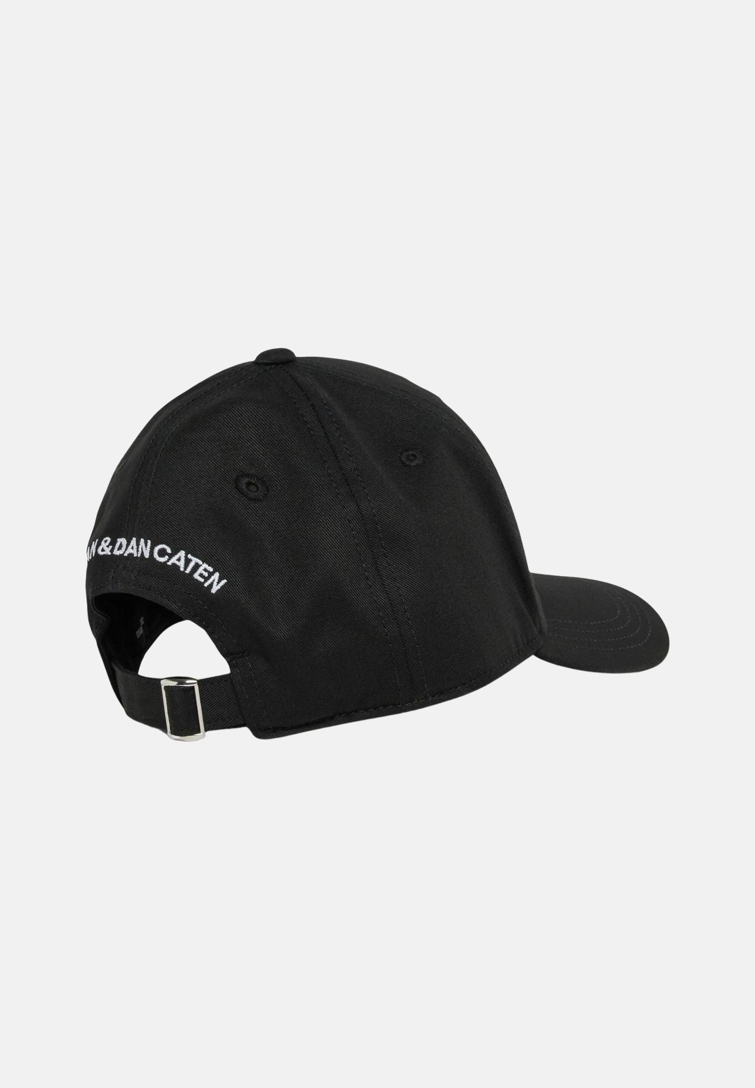 DSQUARED2 Cappello con visiera nero per uomo e donna rifinito da logo DQ3255D00YT DQ900 DSQUARED2