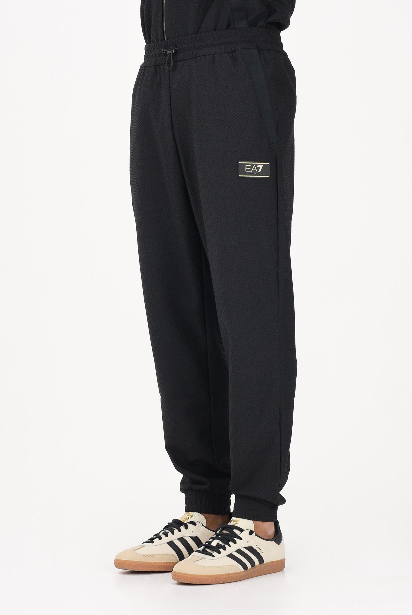 EA7 Pantalone sportivo nero da uomo con logo 7M001341AF21099 UC001 EA7