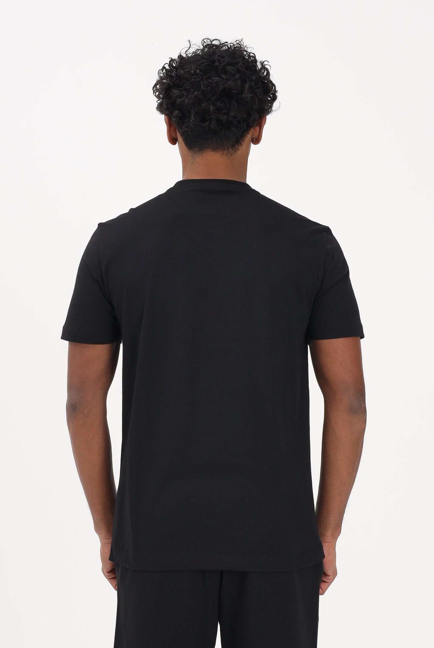 EA7 T-shirt a manica corta nera da uomo con stampa logo 7M001412AF22264 MC005 EA7