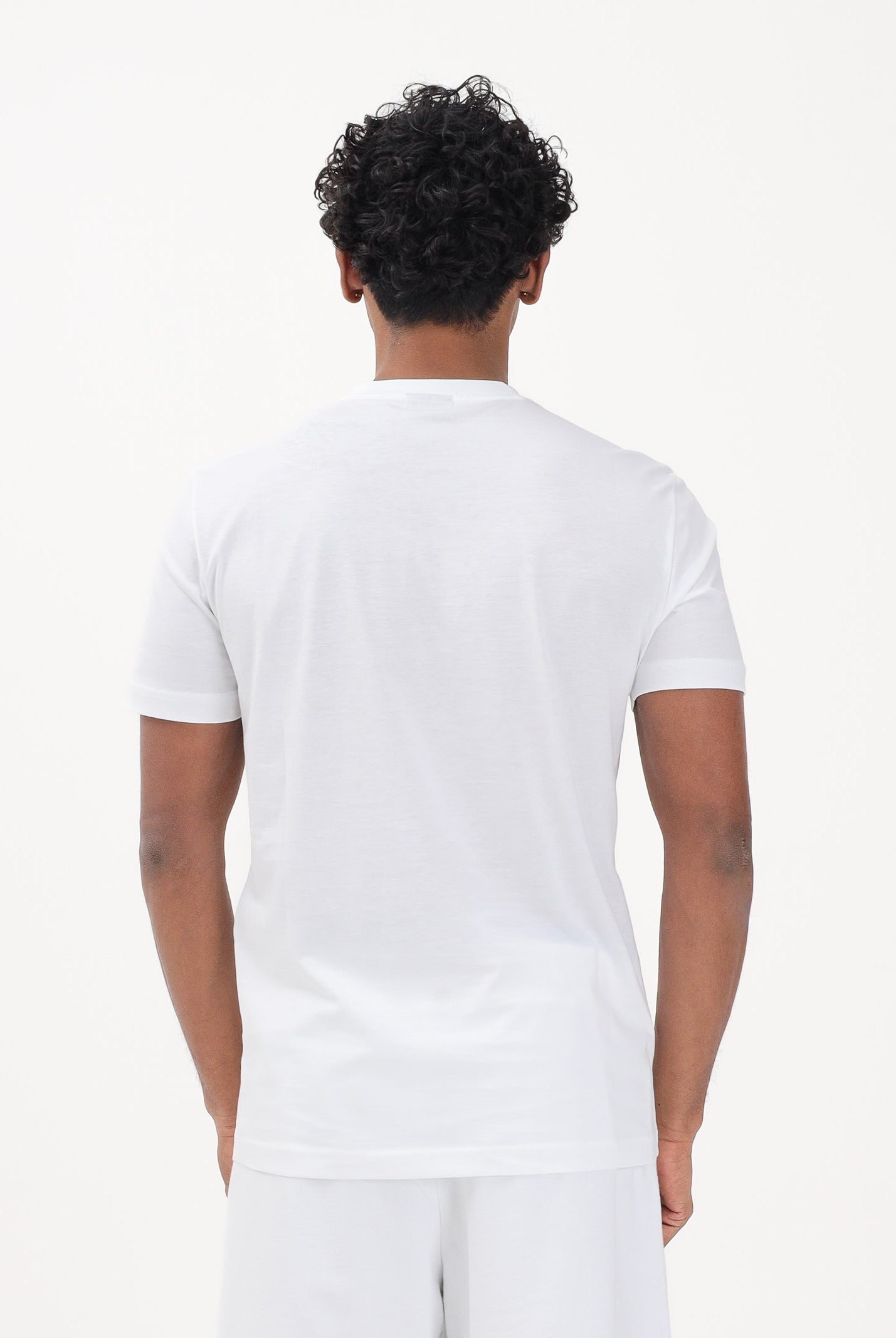 EA7 T-shirt a manica corta bianca da uomo con stampa logo 7M001412AF22264 U0002 EA7