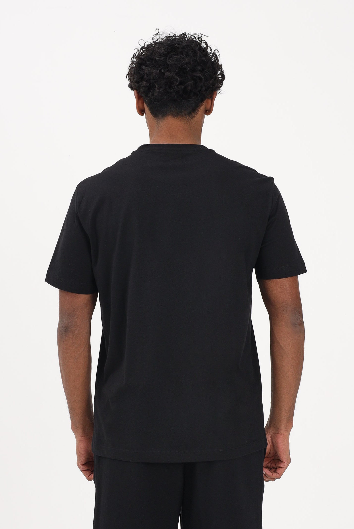 EA7 T-shirt a manica corta nera da uomo con stampa logo 7M001562AF17789 UC001 EA7