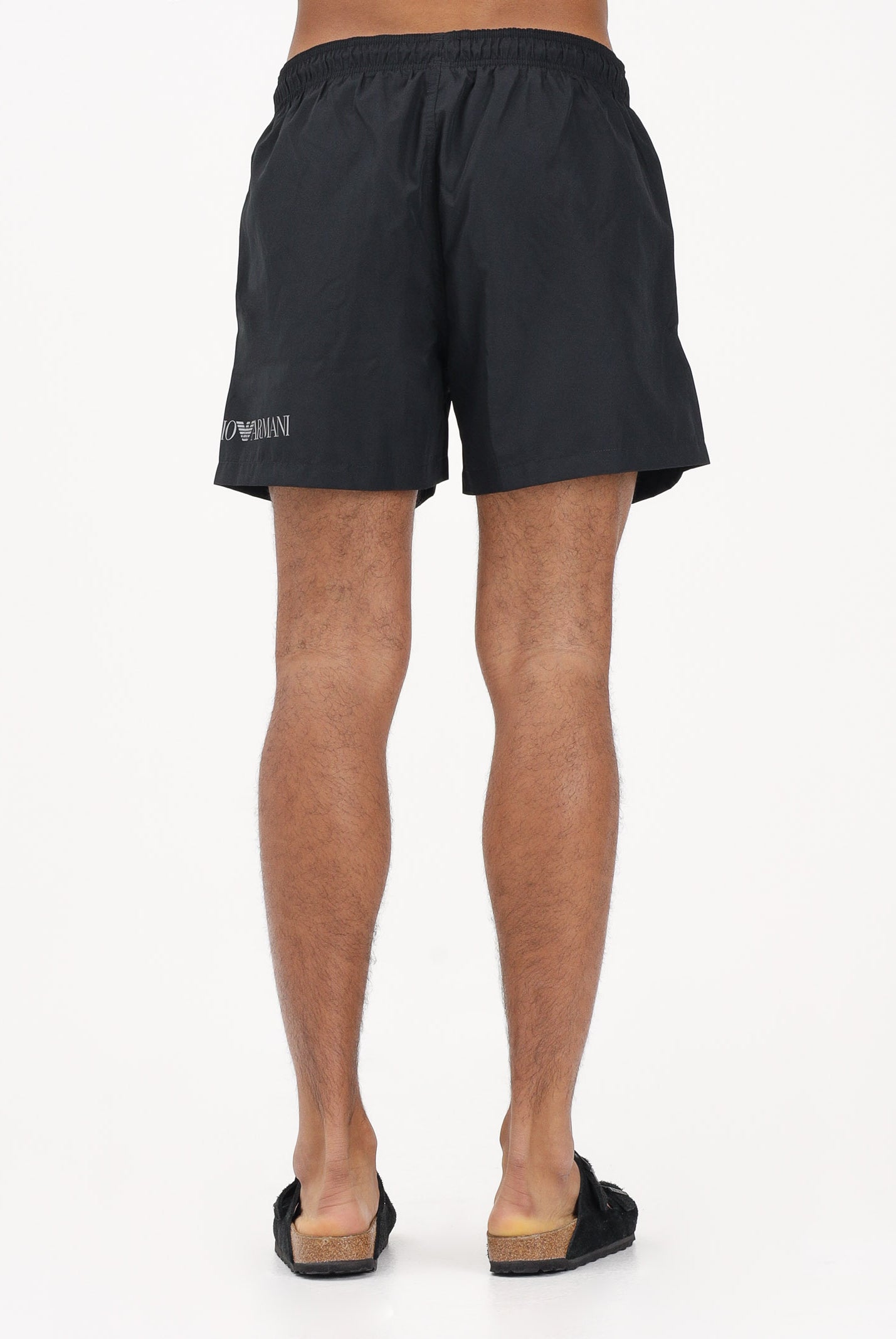EA7 Shorts mare nero da uomo con stampa logo 7M002000AF13049 MC026 EA7