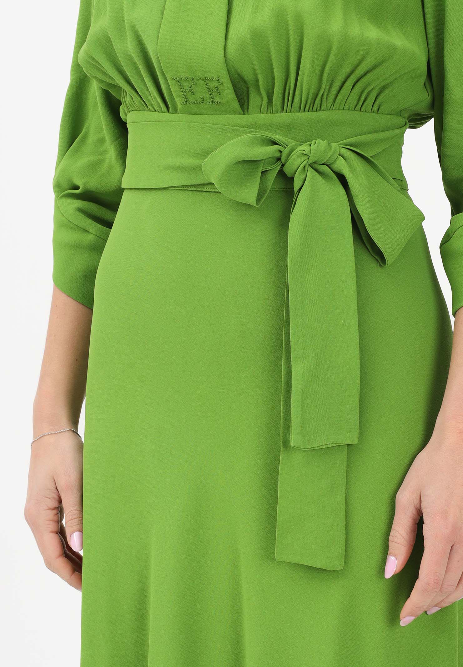 ELISABETTA FRANCHI Abito midi verde da donna AB92361E2 EV3 ELISABETTA FRANCHI