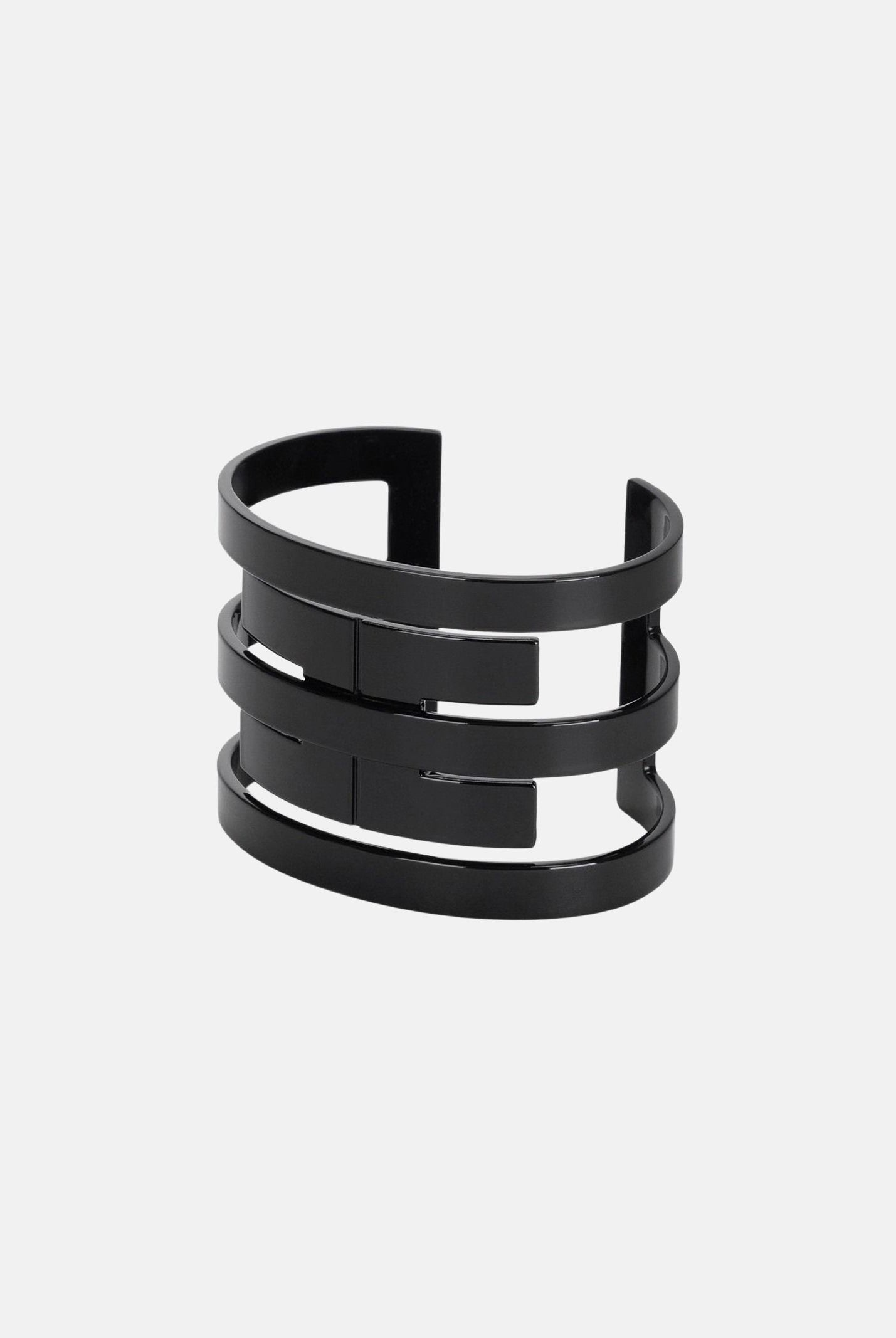 ELISABETTA FRANCHI bracciale rigido con fasce Nere da donna. BC36B63E2 110 ELISABETTA FRANCHI