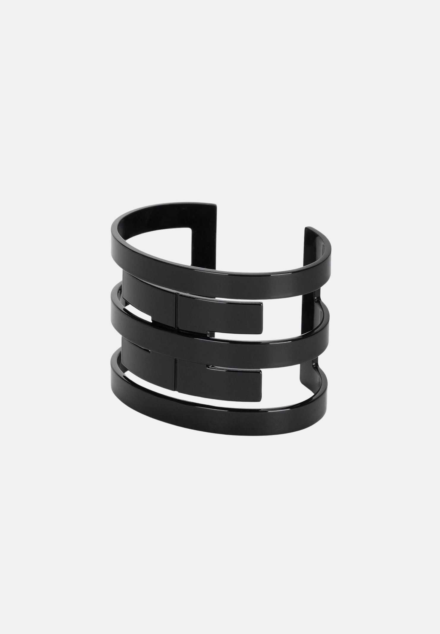 ELISABETTA FRANCHI bracciale rigido con fasce Nere da donna. BC36B63E2 110 ELISABETTA FRANCHI