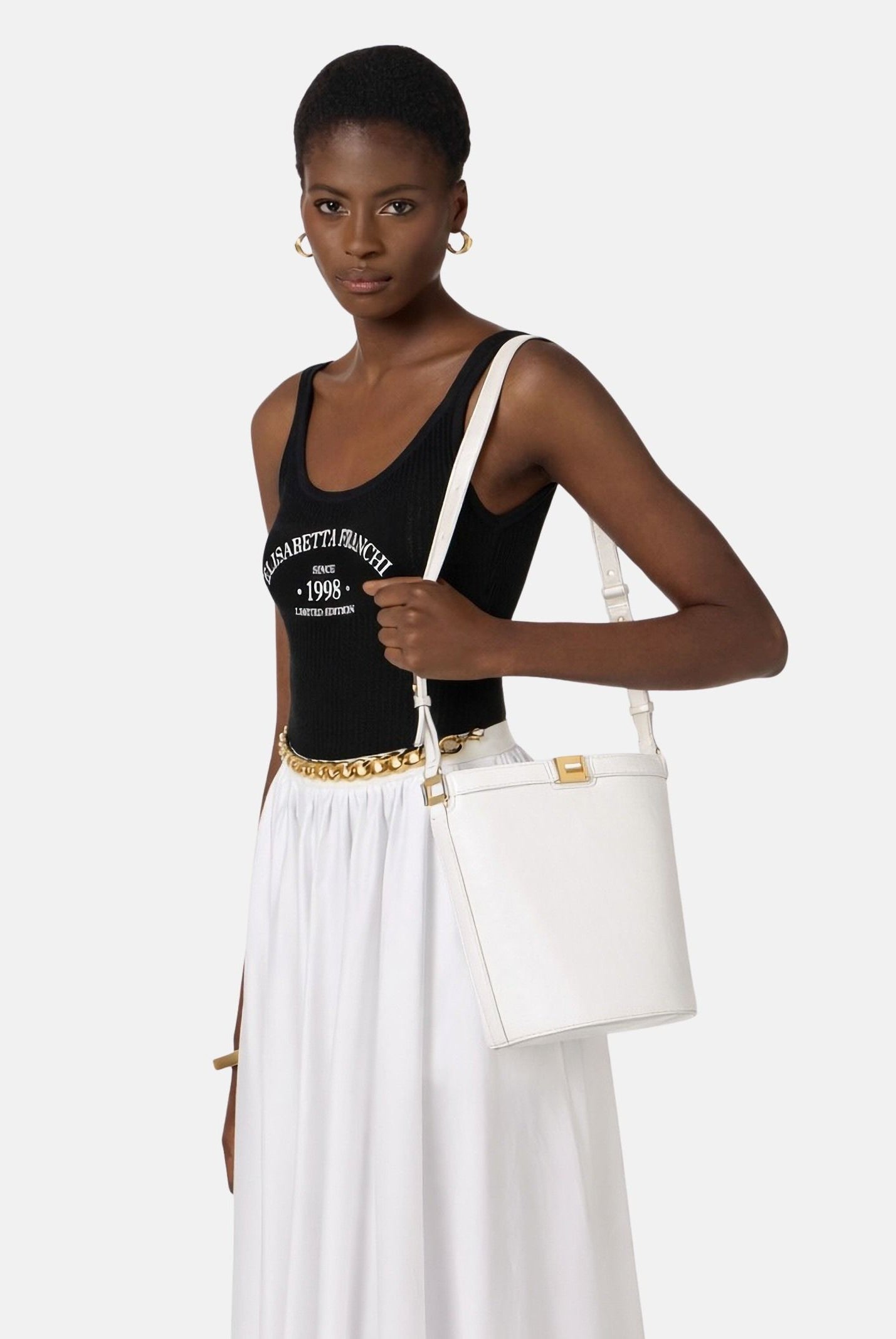 ELISABETTA FRANCHI Borsa a secchiello burro da donna BS16A61E2 193 ELISABETTA FRANCHI