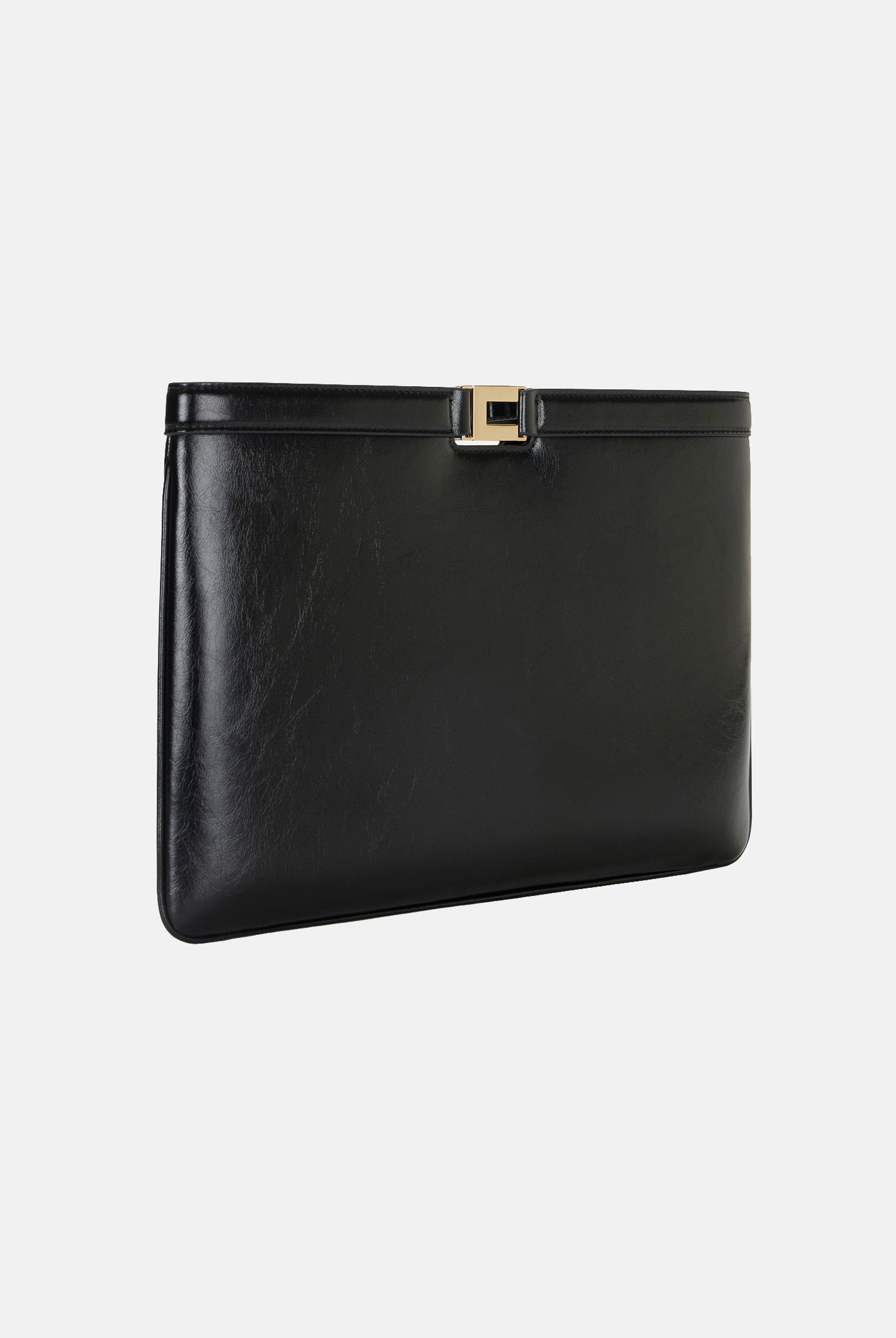 ELISABETTA FRANCHI Pochette nera da donna effetto naplak BS18A61E2 110 ELISABETTA FRANCHI