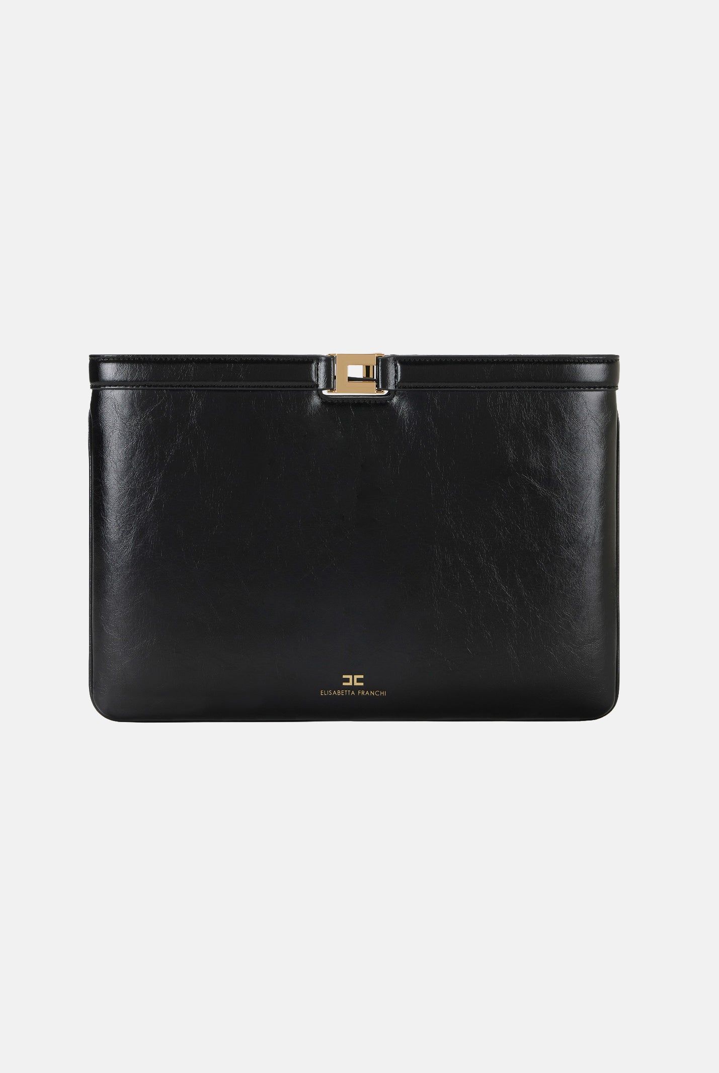 ELISABETTA FRANCHI Pochette nera da donna effetto naplak BS18A61E2 110 ELISABETTA FRANCHI