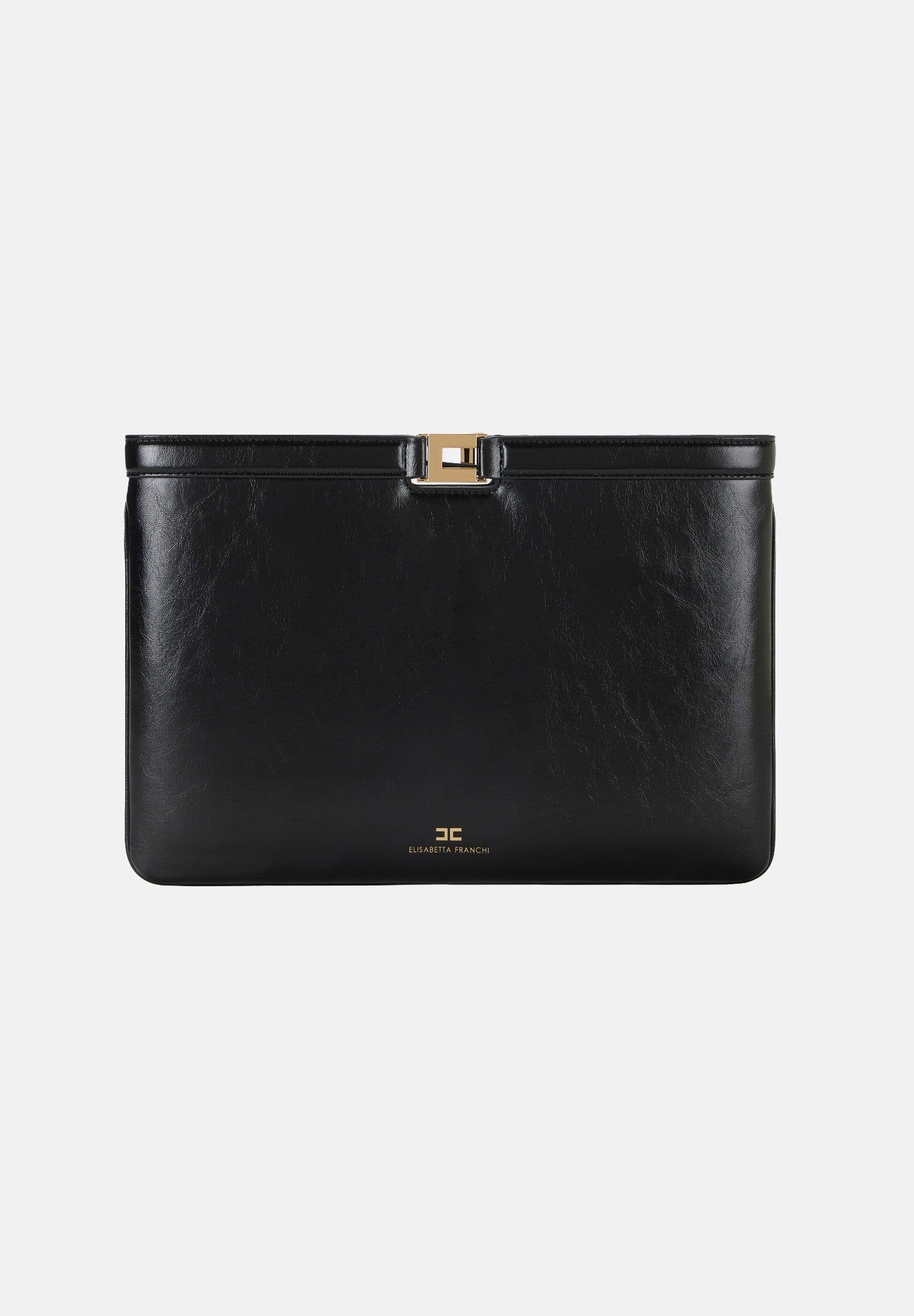 ELISABETTA FRANCHI Pochette nera da donna effetto naplak BS18A61E2 110 ELISABETTA FRANCHI