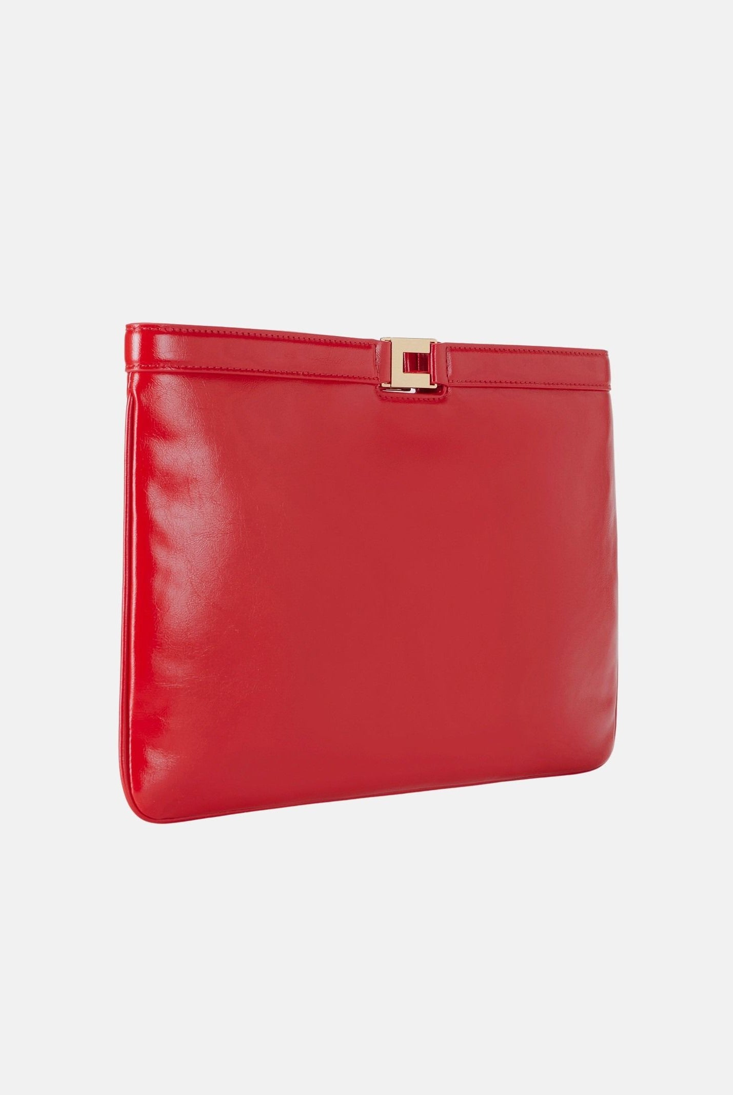 ELISABETTA FRANCHI Pochette rossa da donna effetto naplak BS18A61E2 H85 ELISABETTA FRANCHI