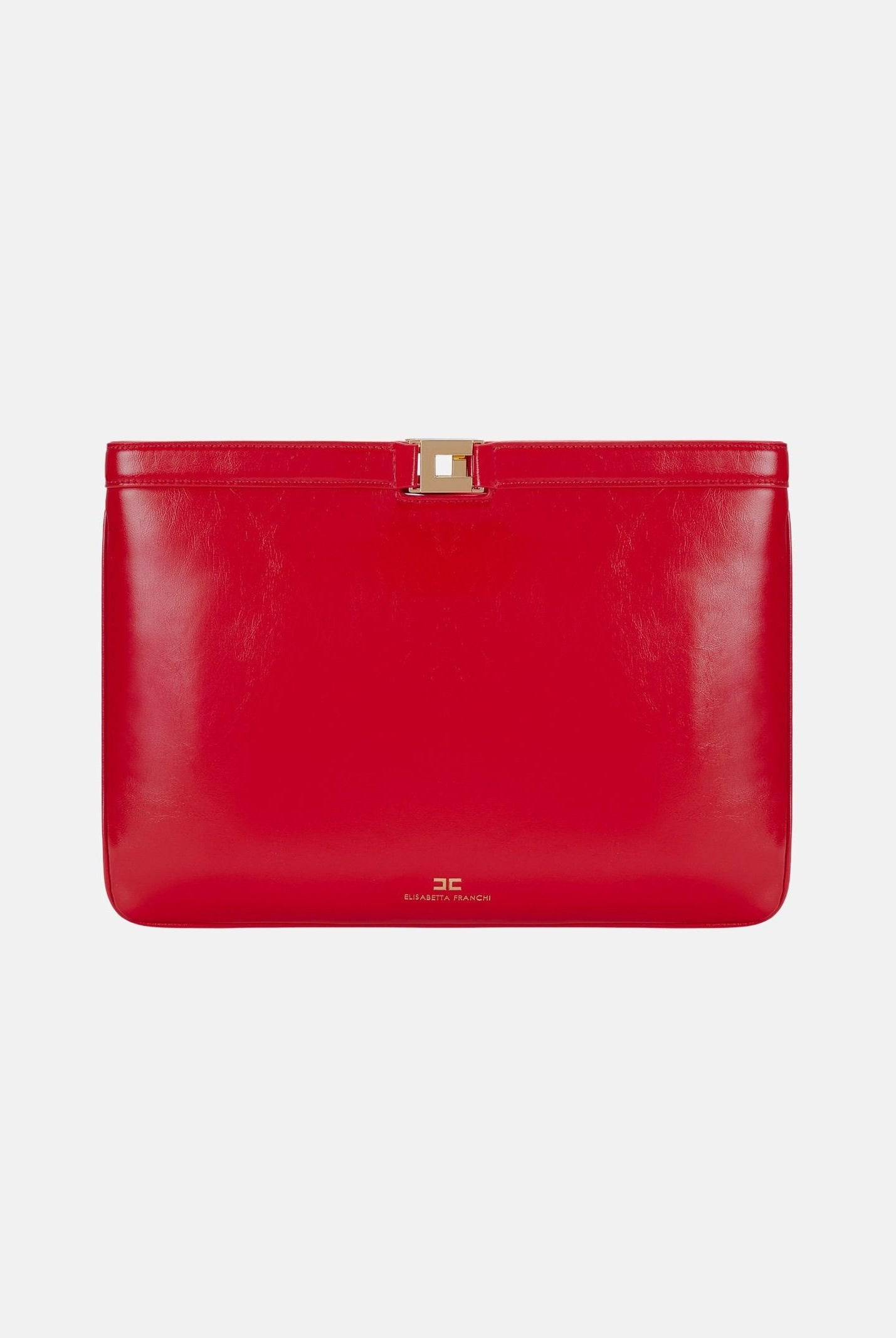 ELISABETTA FRANCHI Pochette rossa da donna effetto naplak BS18A61E2 H85 ELISABETTA FRANCHI
