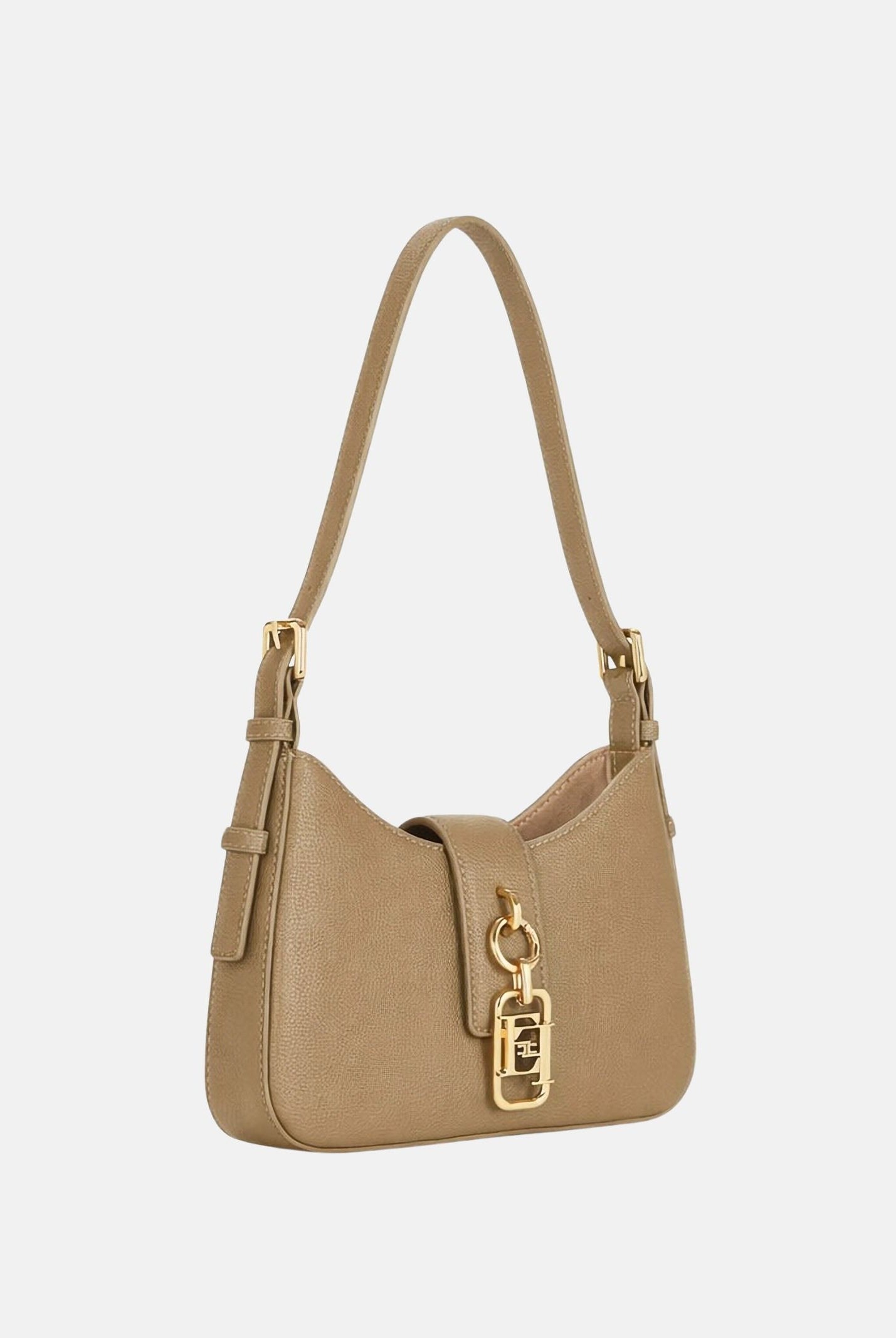 ELISABETTA FRANCHI Borsa a spalla argilla da donna con charm BS24A62E2 229 ELISABETTA FRANCHI