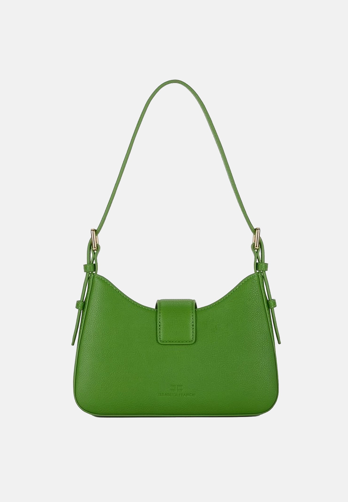 ELISABETTA FRANCHI Borsa a spalla verde da donna con charm<BR/> BS24A62E2 EV3 ELISABETTA FRANCHI