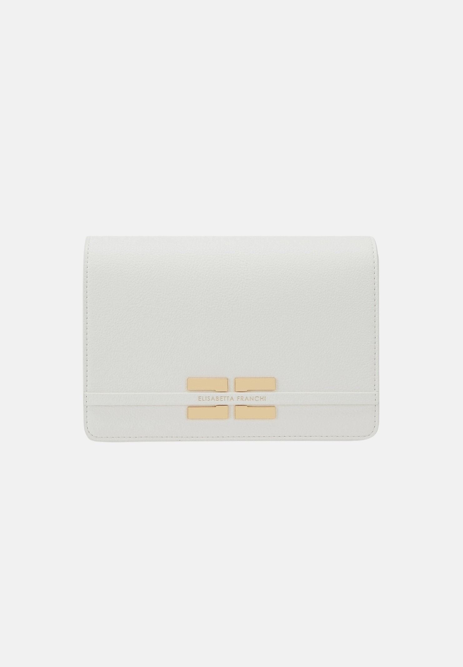 ELISABETTA FRANCHI Pochette burro da donna con logo BS39A61E2 193 ELISABETTA FRANCHI