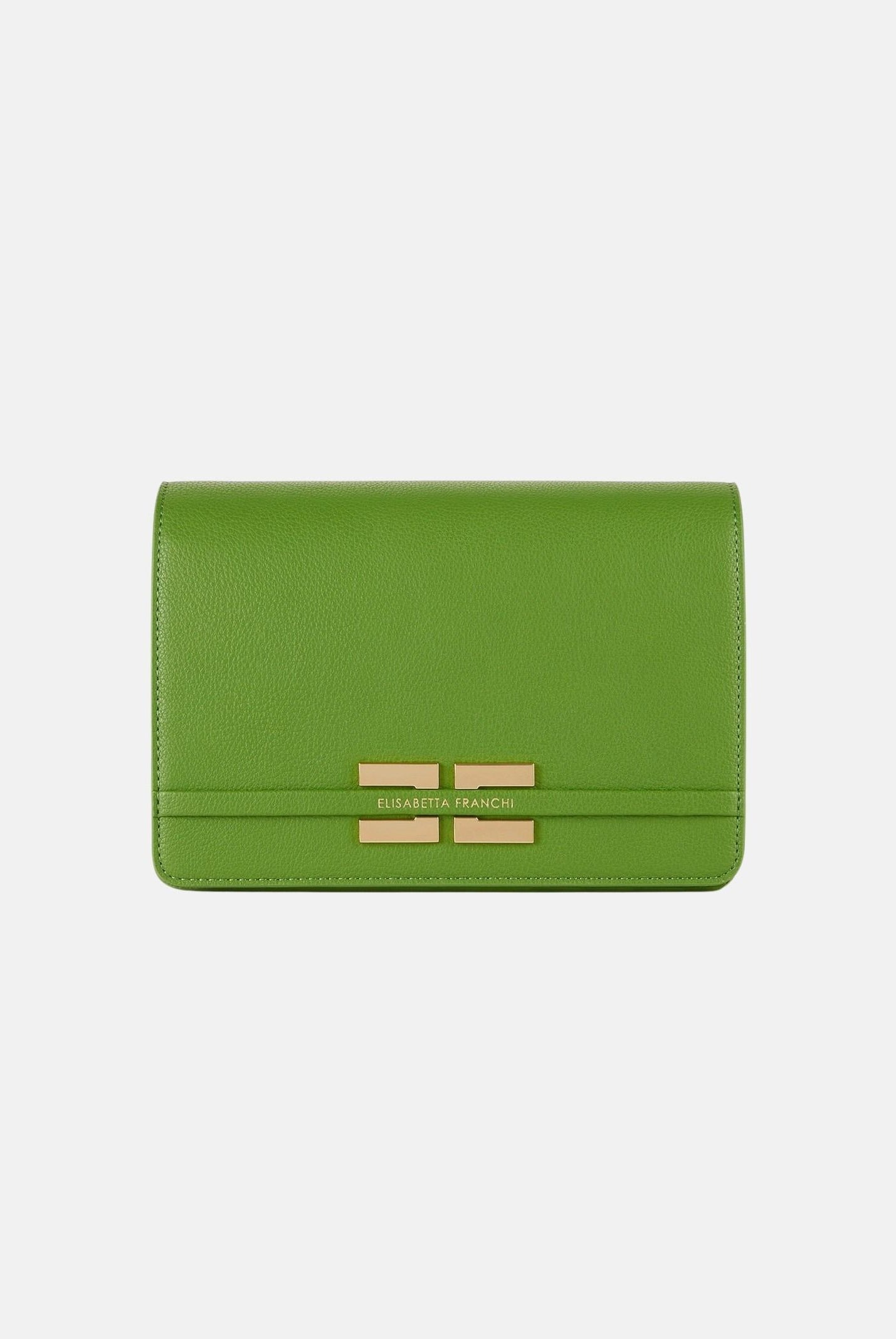 ELISABETTA FRANCHI Pochette verde da donna con logo BS39A61E2 EV3 ELISABETTA FRANCHI