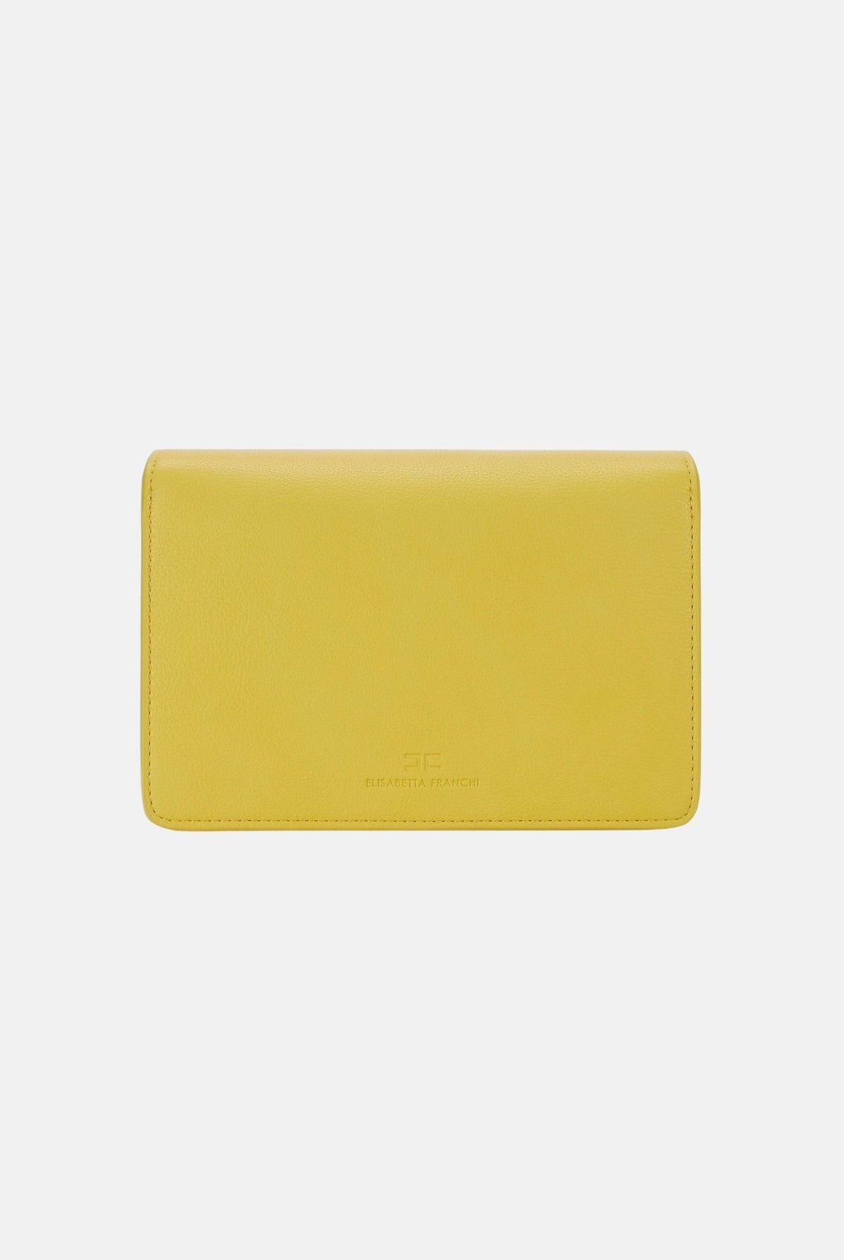 ELISABETTA FRANCHI Pochette gialla da donna con logo BS39A61E2 EV4 ELISABETTA FRANCHI
