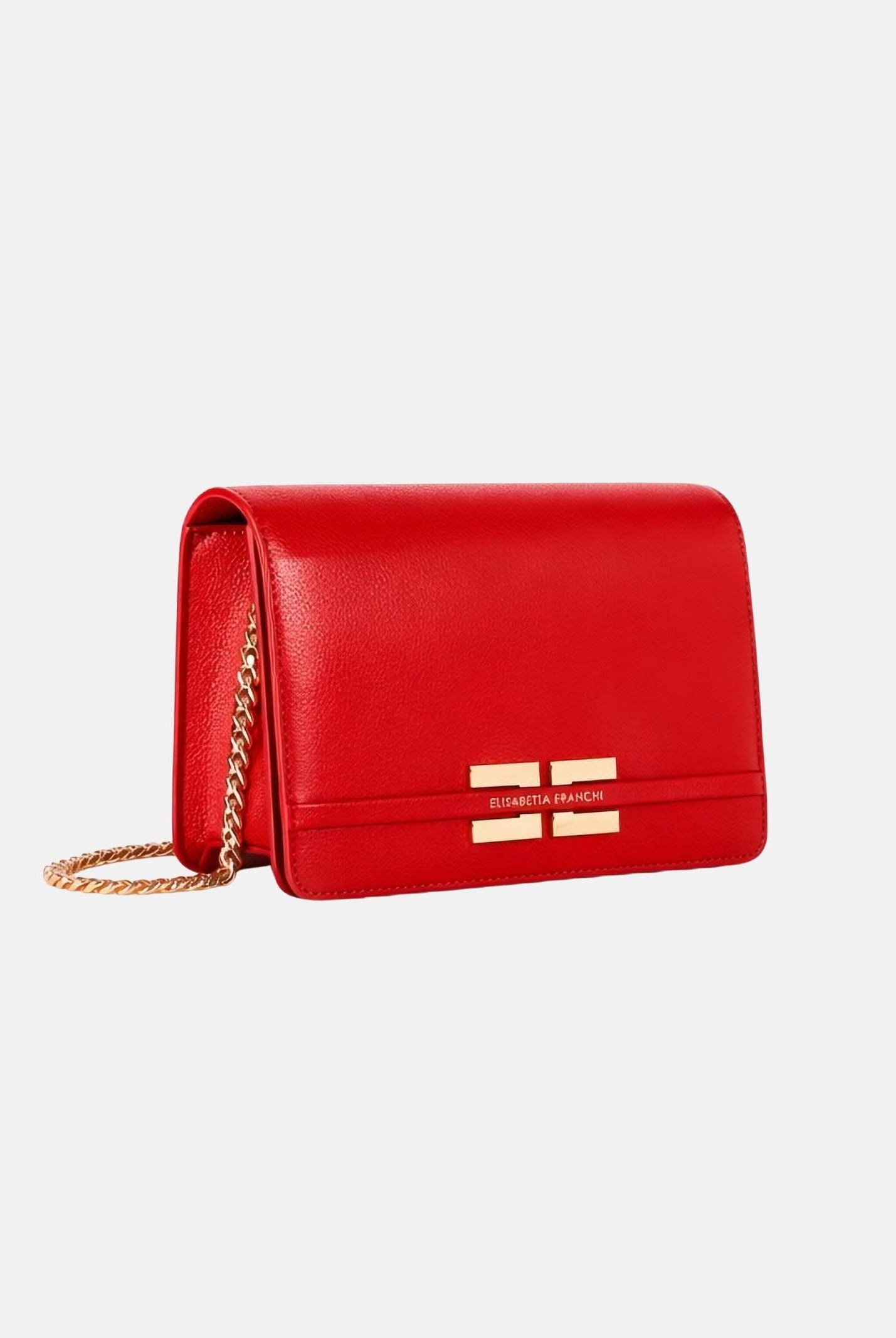 ELISABETTA FRANCHI Pochette rossa da donna con logo BS39A61E2 H85 ELISABETTA FRANCHI