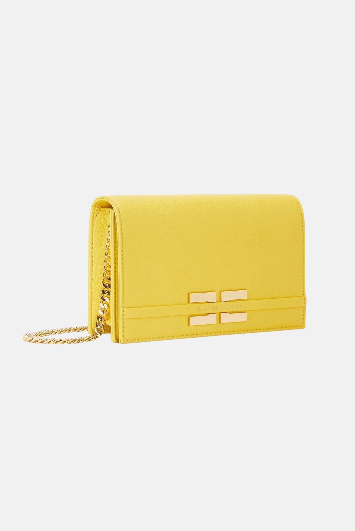 ELISABETTA FRANCHI Pochette gialla da donna con logo BS40A61E2 EV4 ELISABETTA FRANCHI
