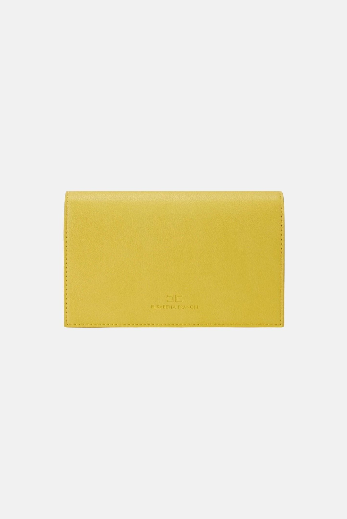 ELISABETTA FRANCHI Pochette gialla da donna con logo BS40A61E2 EV4 ELISABETTA FRANCHI