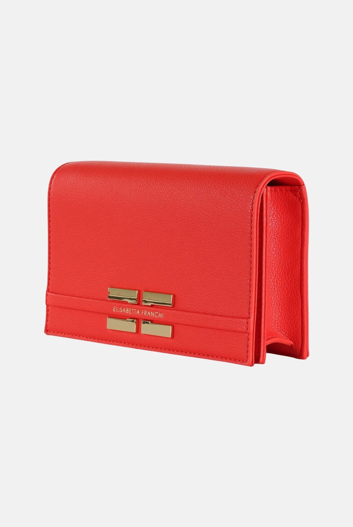 ELISABETTA FRANCHI Pochette rossa da donna con logo BS40A61E2 H85 ELISABETTA FRANCHI