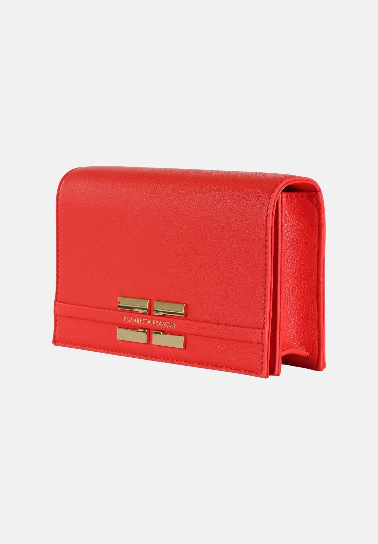 ELISABETTA FRANCHI Pochette rossa da donna con logo BS40A61E2 H85 ELISABETTA FRANCHI