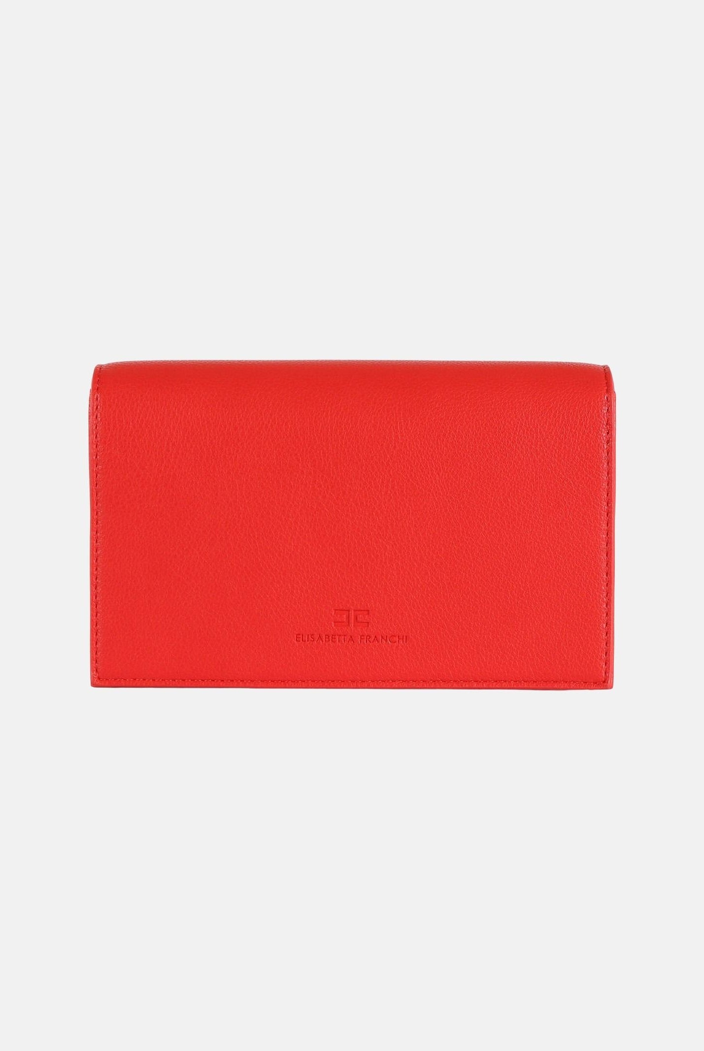 ELISABETTA FRANCHI Pochette rossa da donna con logo BS40A61E2 H85 ELISABETTA FRANCHI