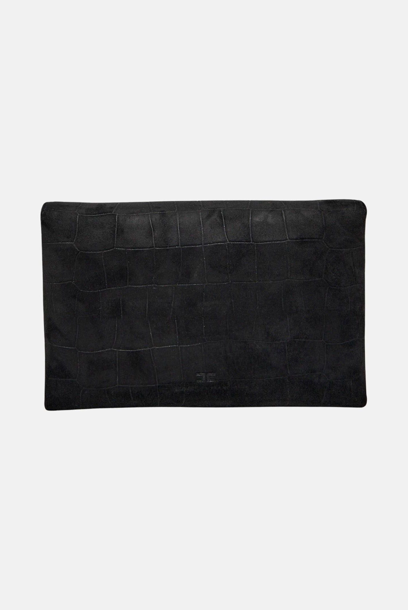 ELISABETTA FRANCHI Pochette nera da donna realizzata in suede BS64A61E2 110 ELISABETTA FRANCHI