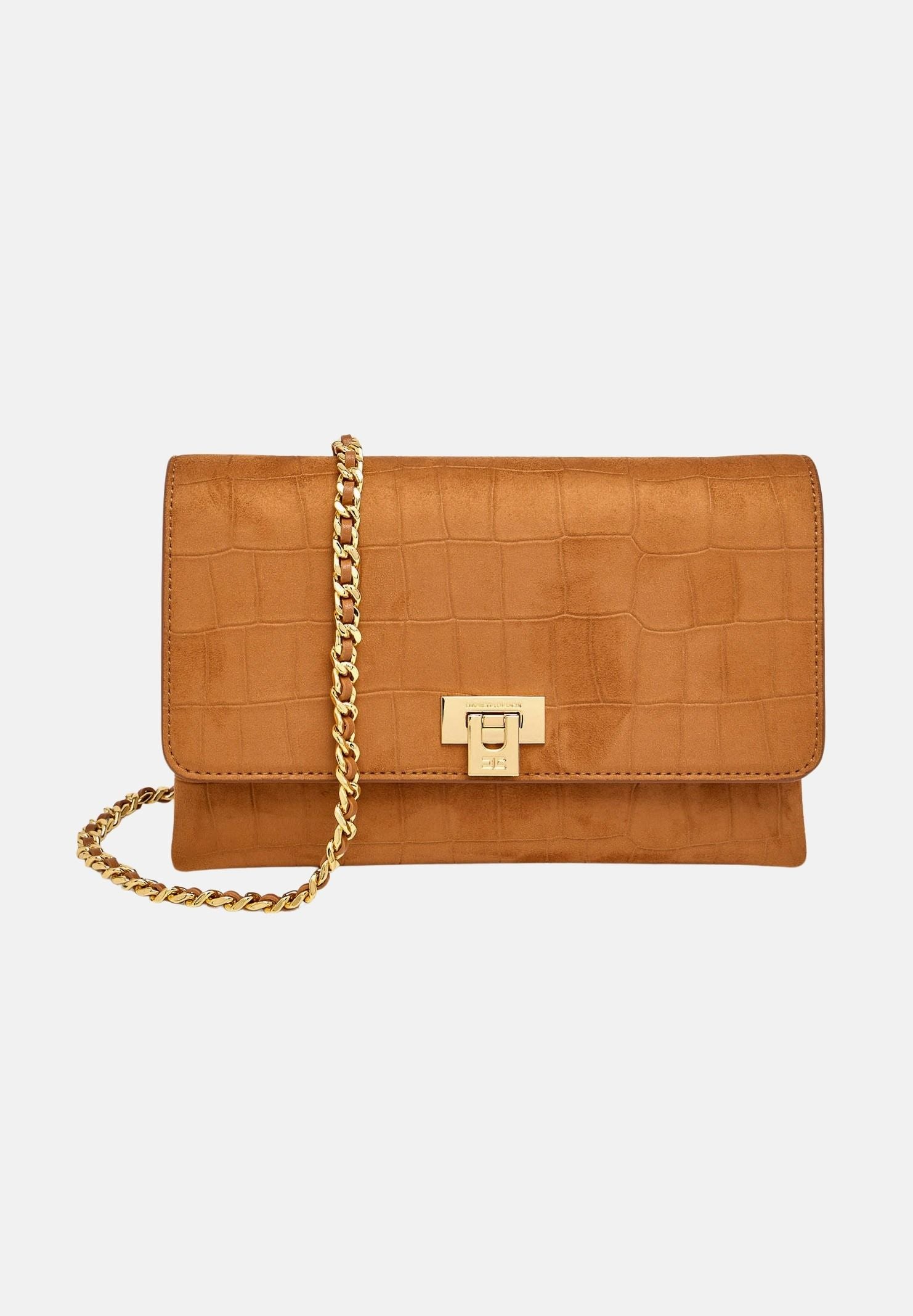 ELISABETTA FRANCHI Pochette cuoio da donna realizzata in suede BS64A61E2 600 ELISABETTA FRANCHI