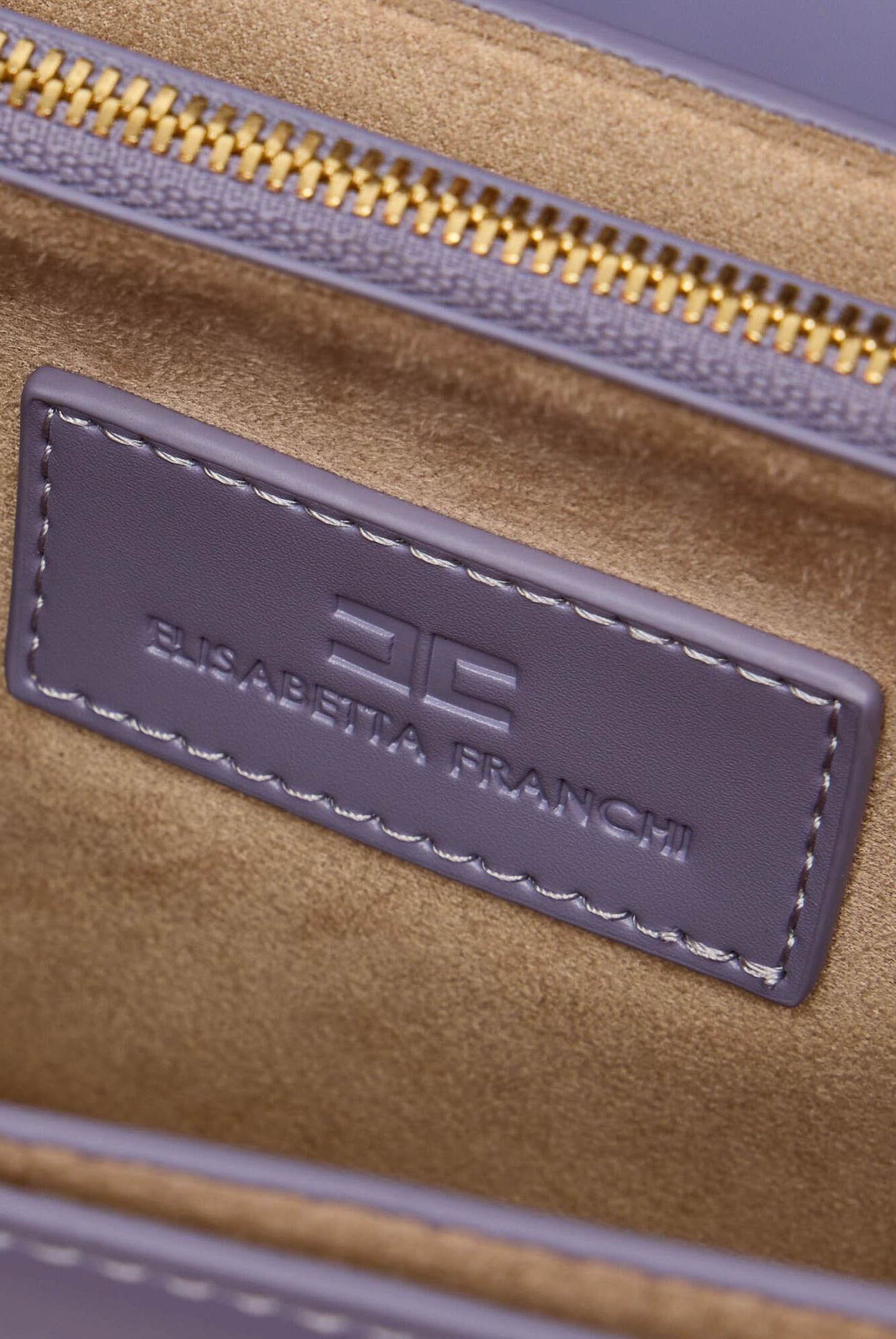 ELISABETTA FRANCHI Borsa a tracolla lilla da donna con logo BS91A61E2 EV7 ELISABETTA FRANCHI